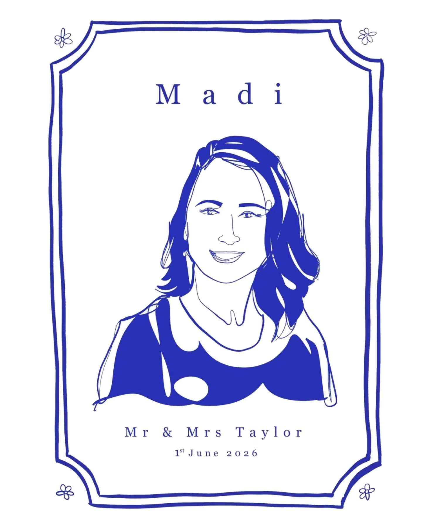 New digital portraits available worldwide 🌐 

▶️Send over images of your guests for your event/wedding

▶️Choose your design options, text, boarders and colours

▶️Recieve you digital files in PDF or JPEG ready for print. 

Perfect for place cards, 