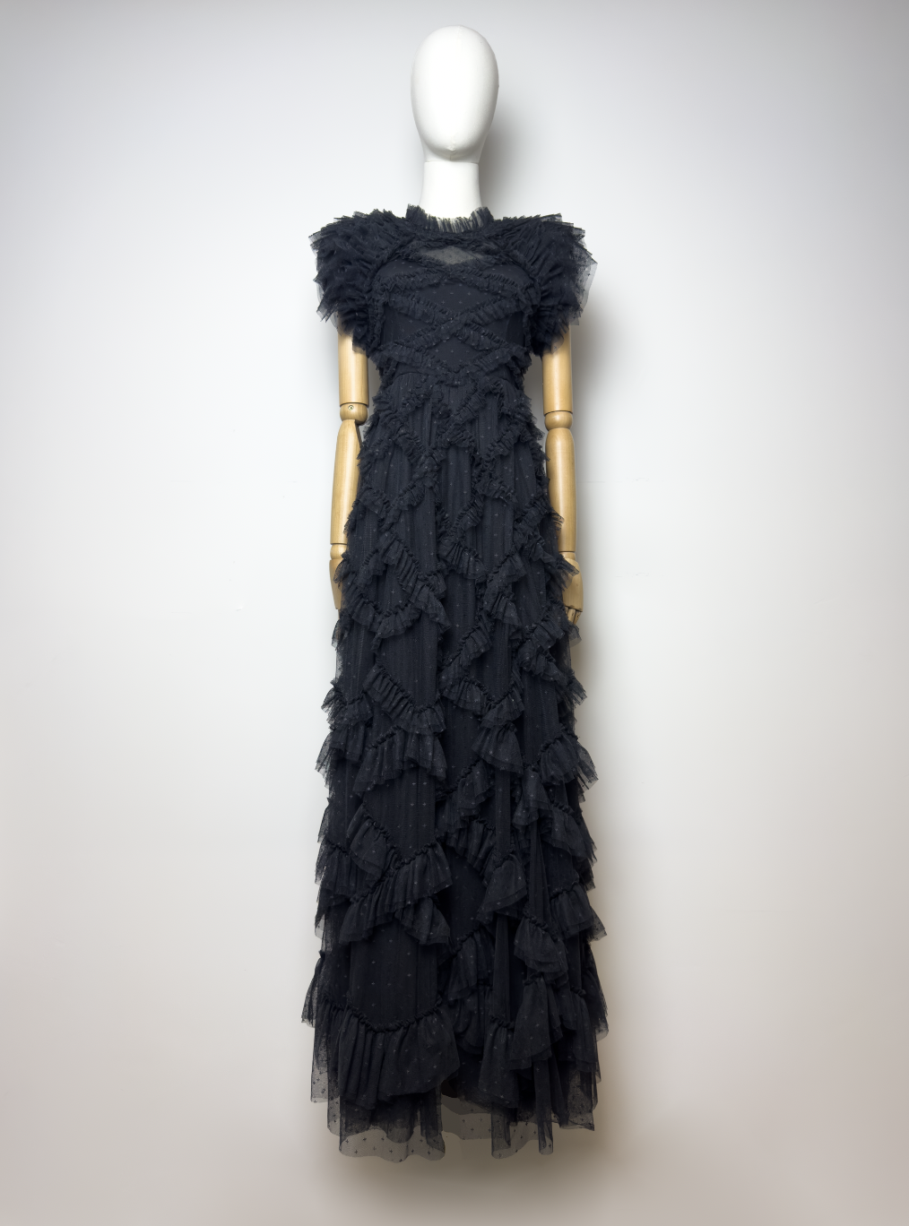 Needle&Thread Black Tulle Dress
