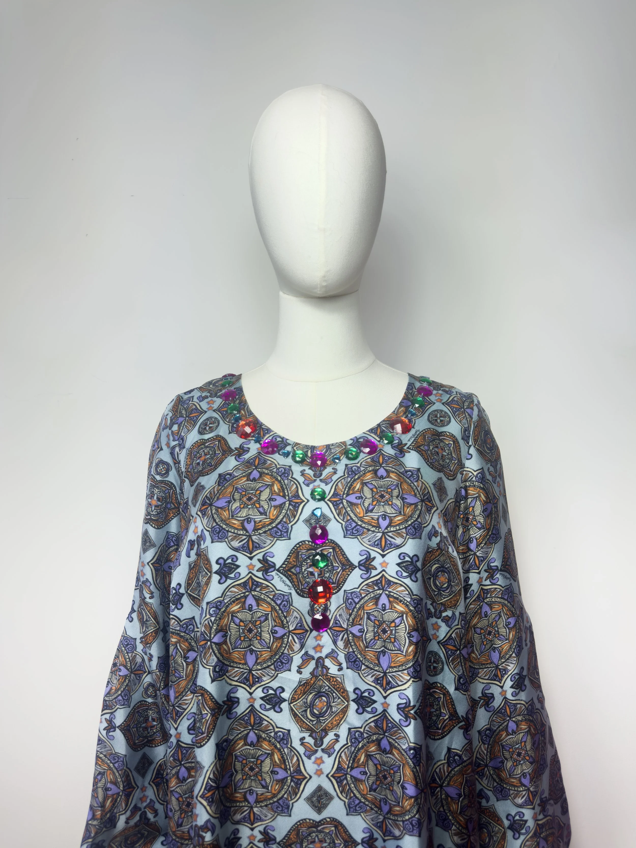 CHLOÉ BLUE AND PURPLE TUNIC MINI DRESS TO RENT 2.jpeg