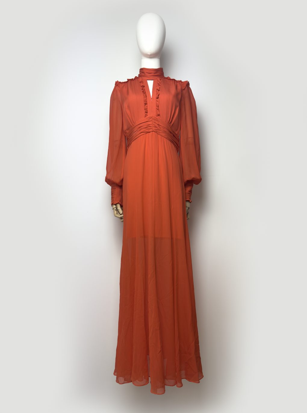 ME+EM Silk Orange Dress