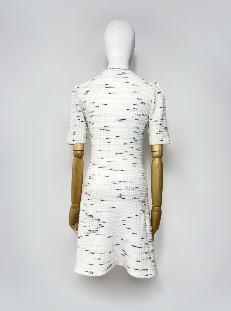 Self portrait white knit mini dress to rent back.png