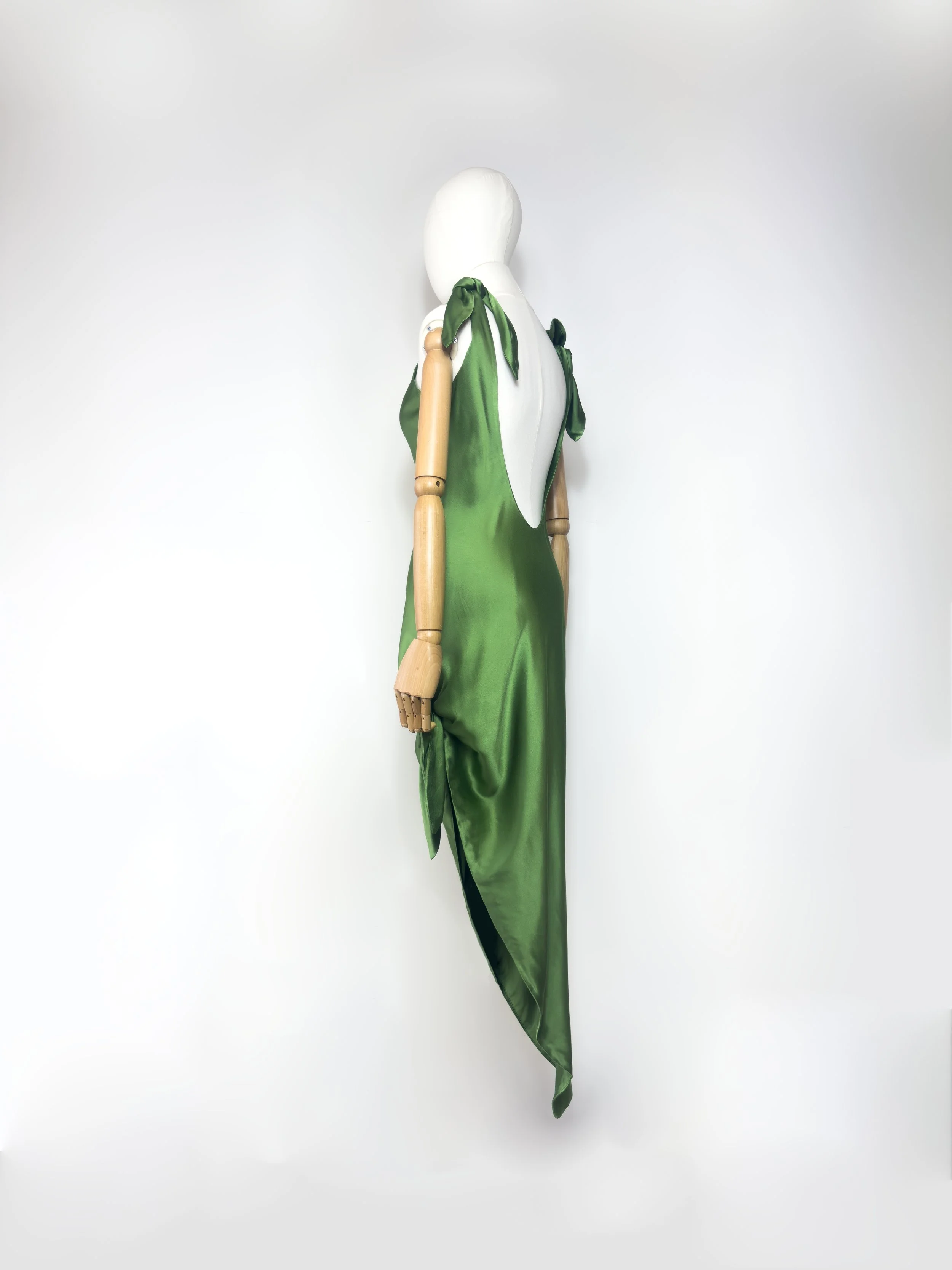 Cult Gaia green tie midi dress side to rent.jpeg
