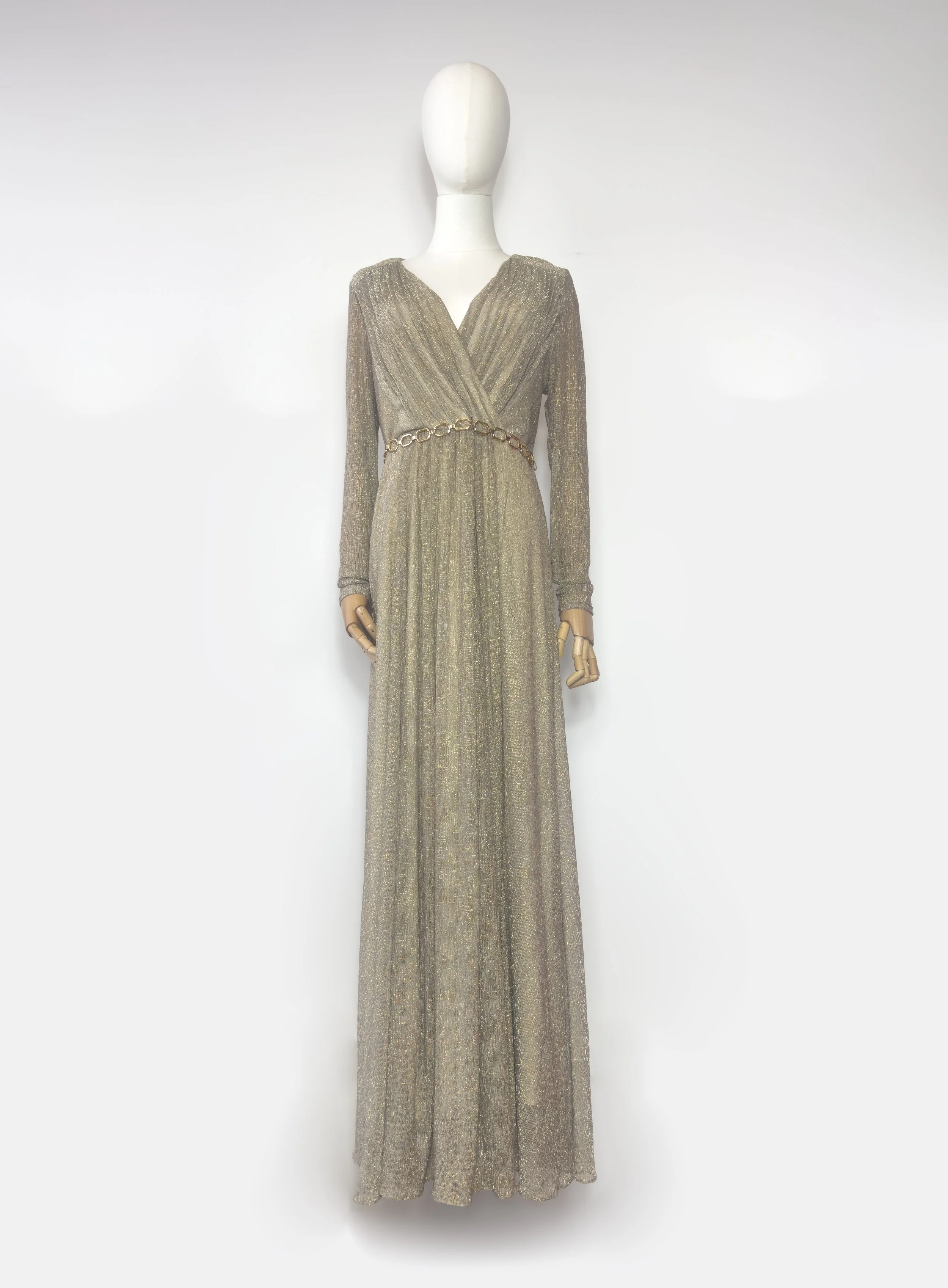 Phase Eight Maisie Wrap Maxi Dress Gold