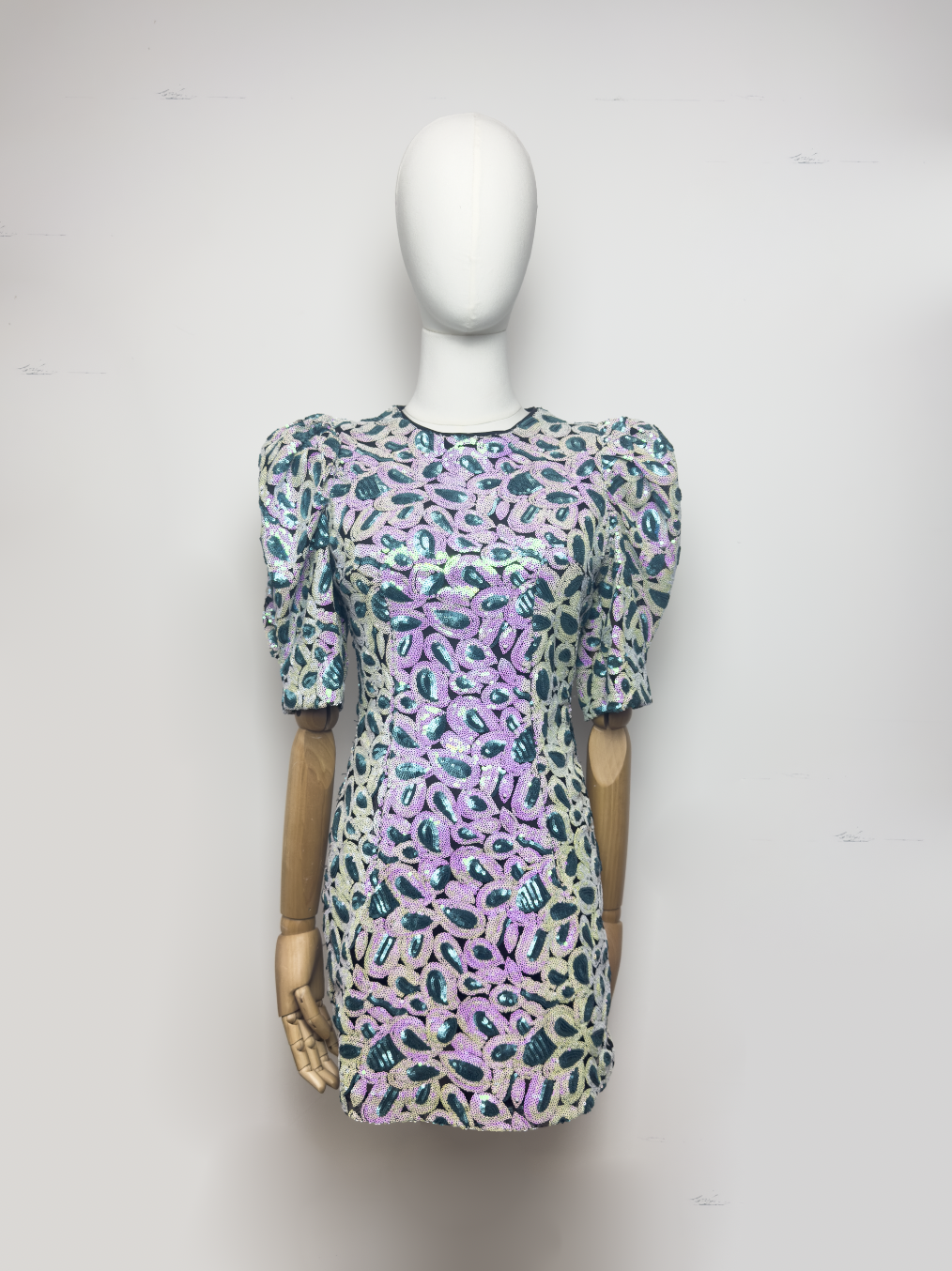 ROTATE Sequinned Midi Dress