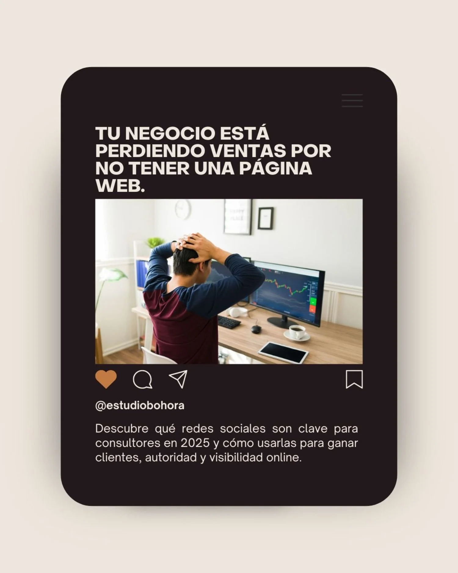 Tu negocio está perdiendo ventas por no tener una página web. 