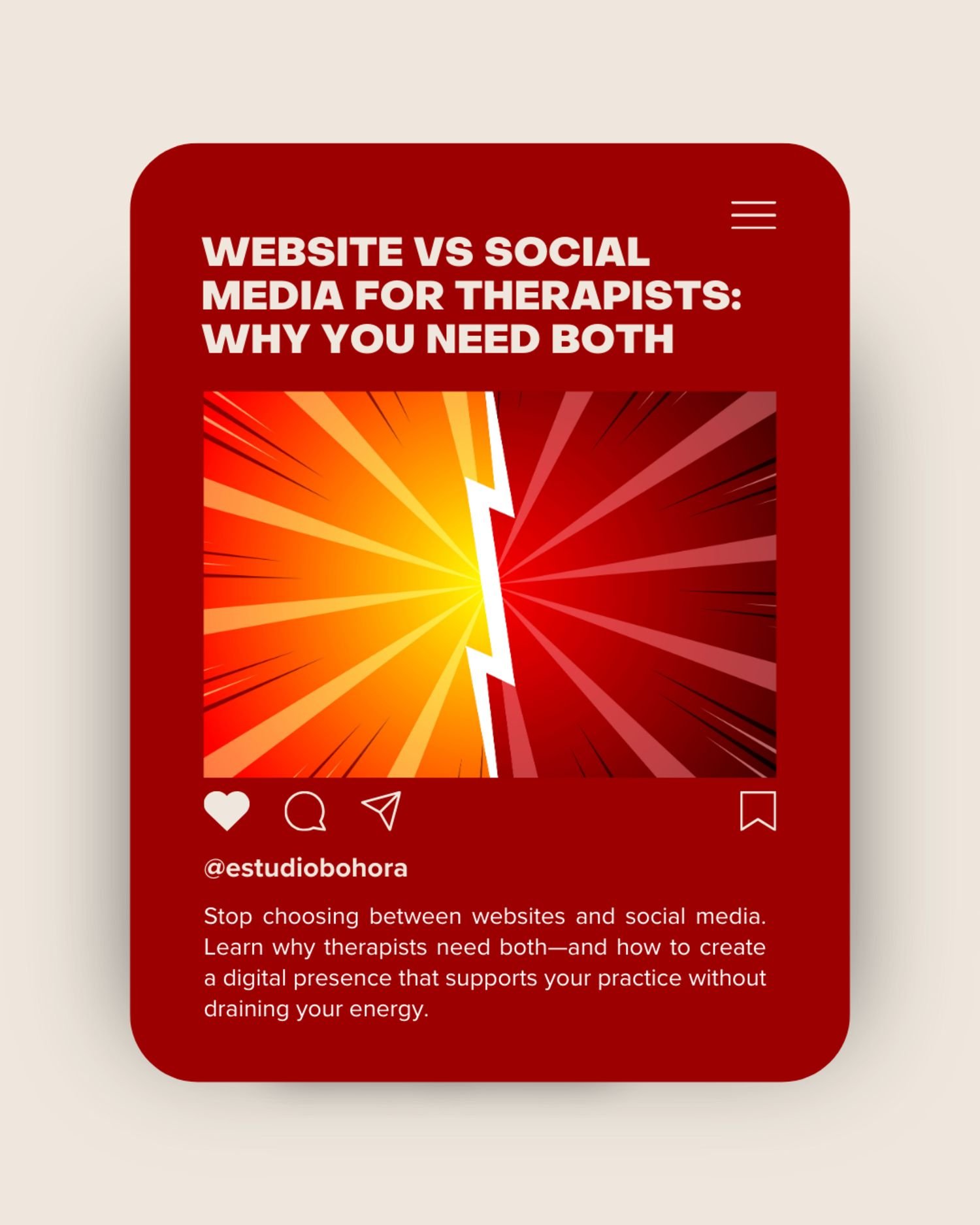 Website vs Social Media for Therapists: Why You Need Both 