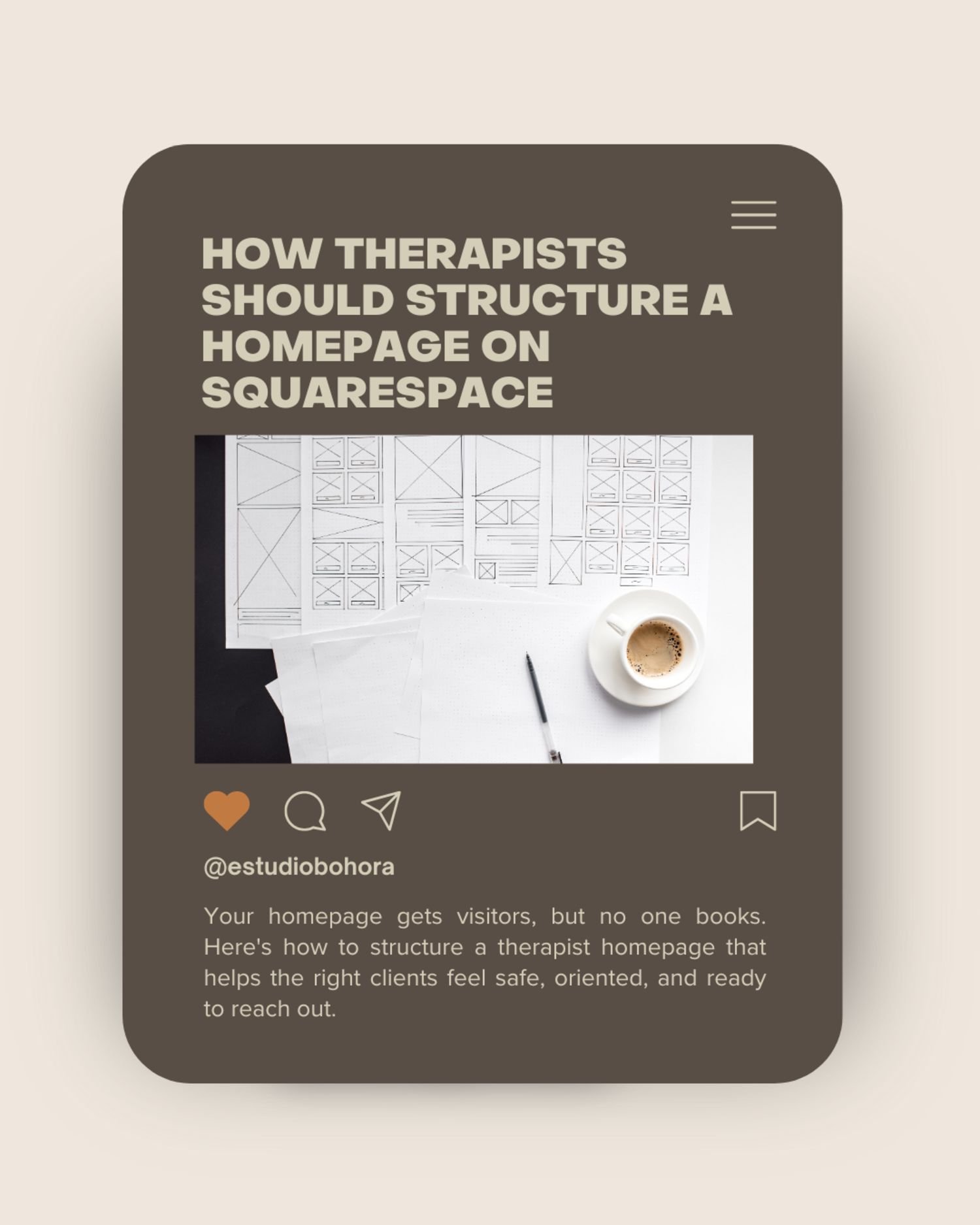 How Therapists Should Structure a Homepage on Squarespace 