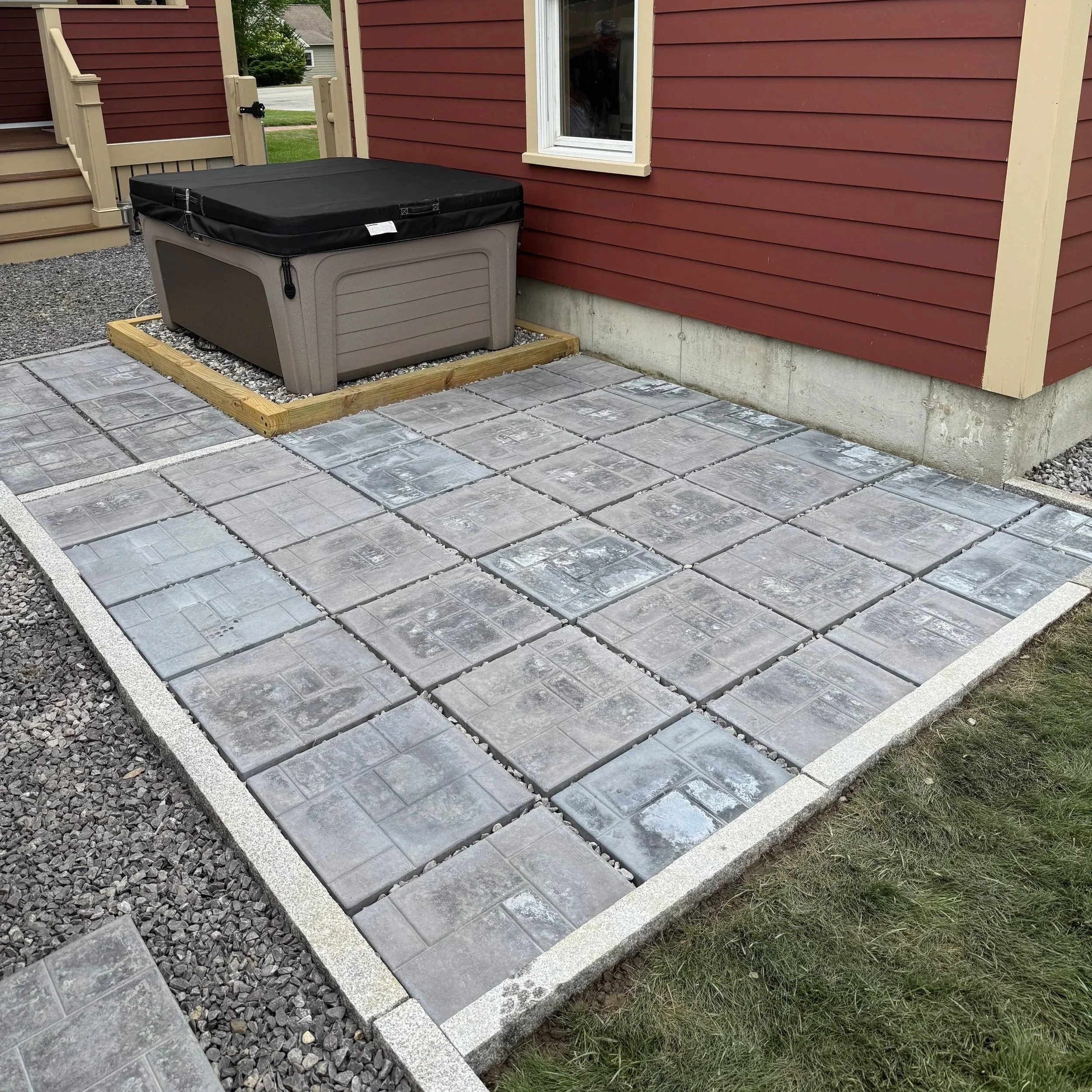 Paver Slab Patio Installation