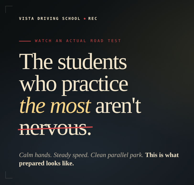 What a Road Test at NJMVC Actually Looks Like (And Why The Students Who Practice The Most Aren't Nervous)