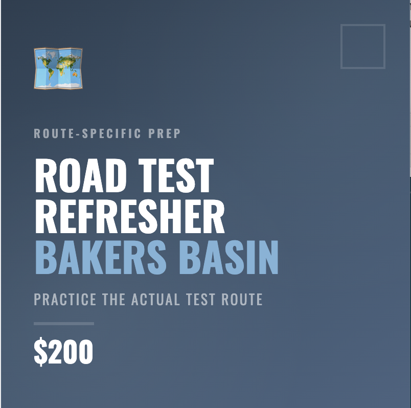 Road Test Refresher - Bakers Basin