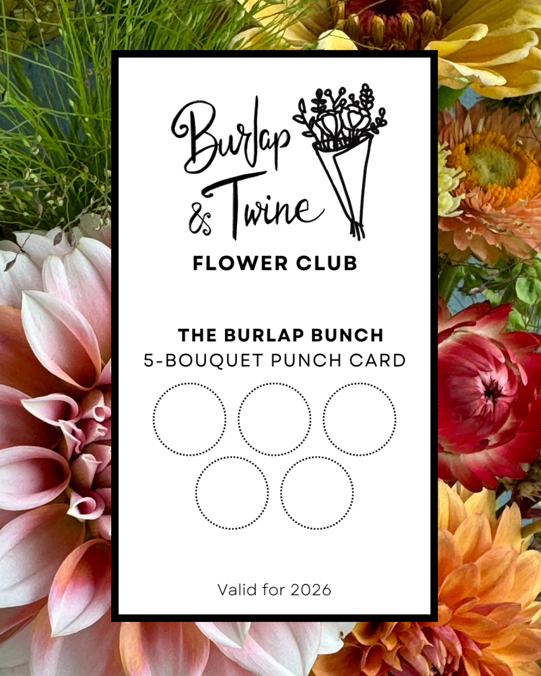 🌿 Flower Club: Burlap Bunch