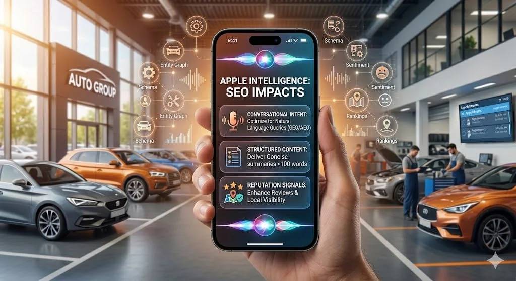 Apple Intelligence &amp; SEO Impacts for Automotive Dealerships