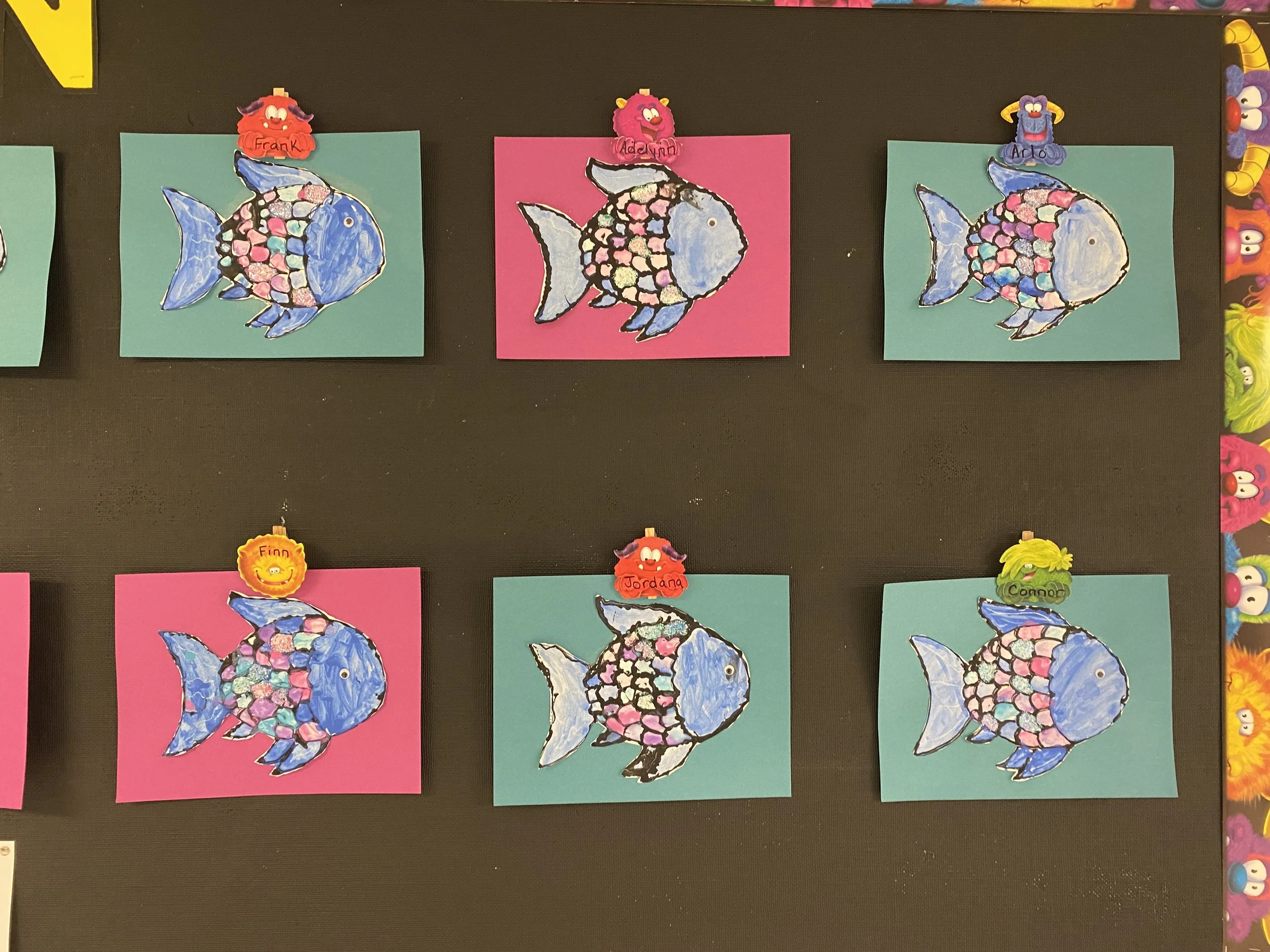Kindergarten - Rainbow Fish Watercolour Painting 