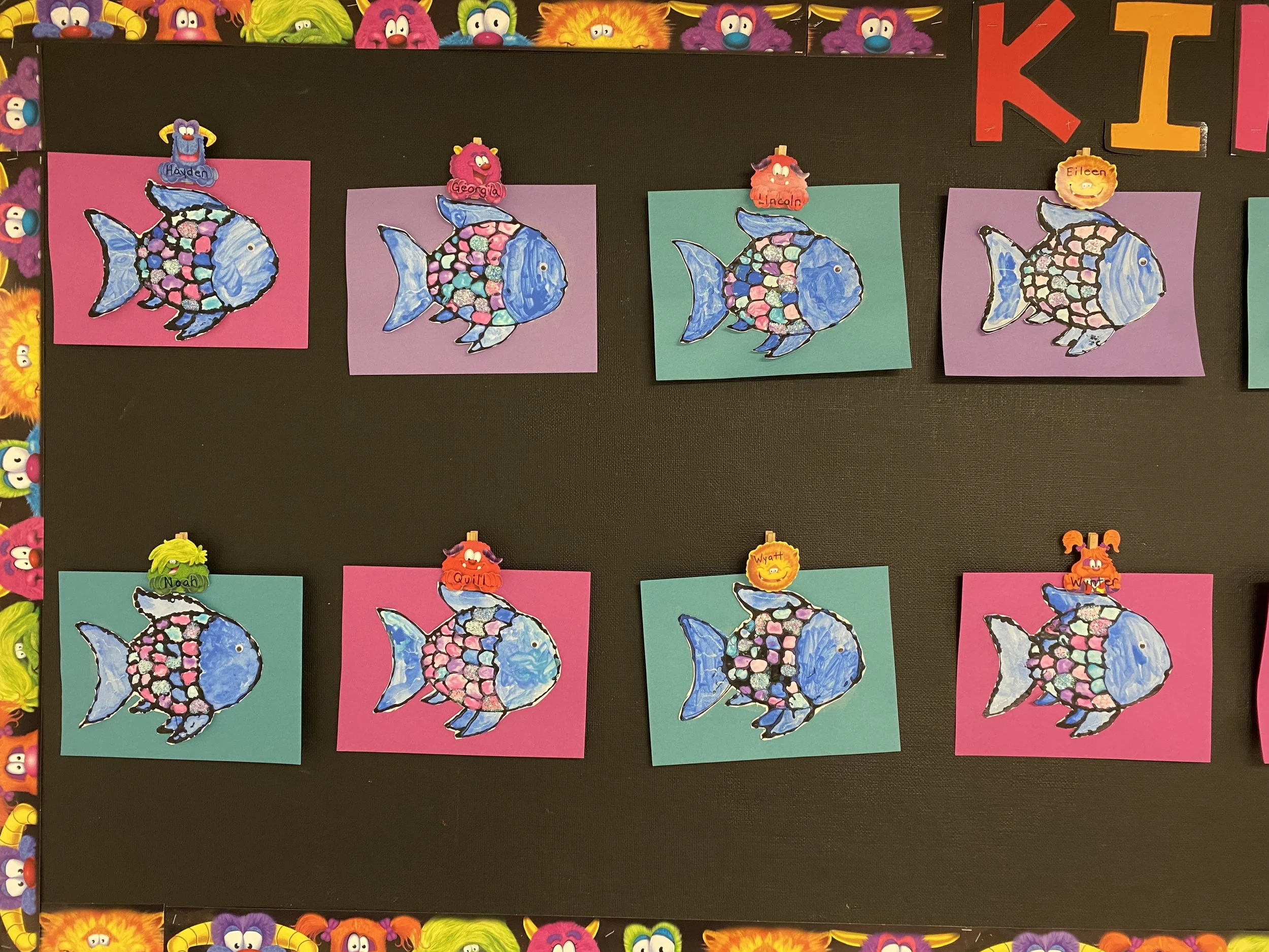 Kindergarten - Rainbow Fish Watercolour Painting 