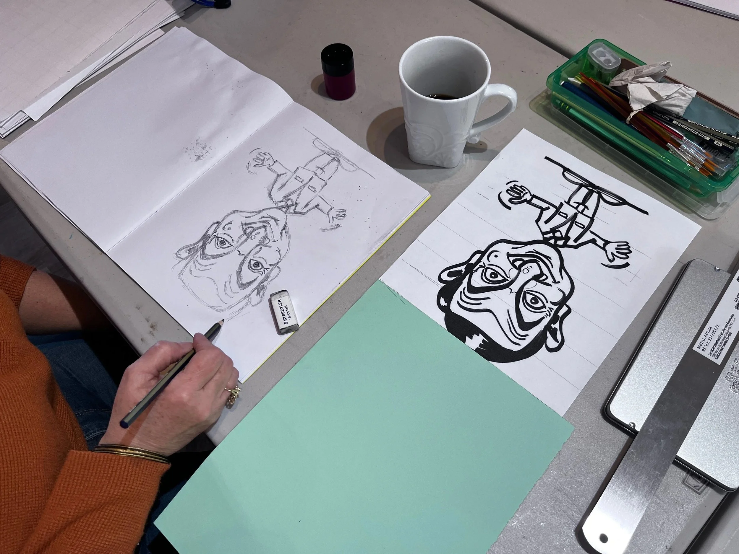 Upside Down drawing exercise