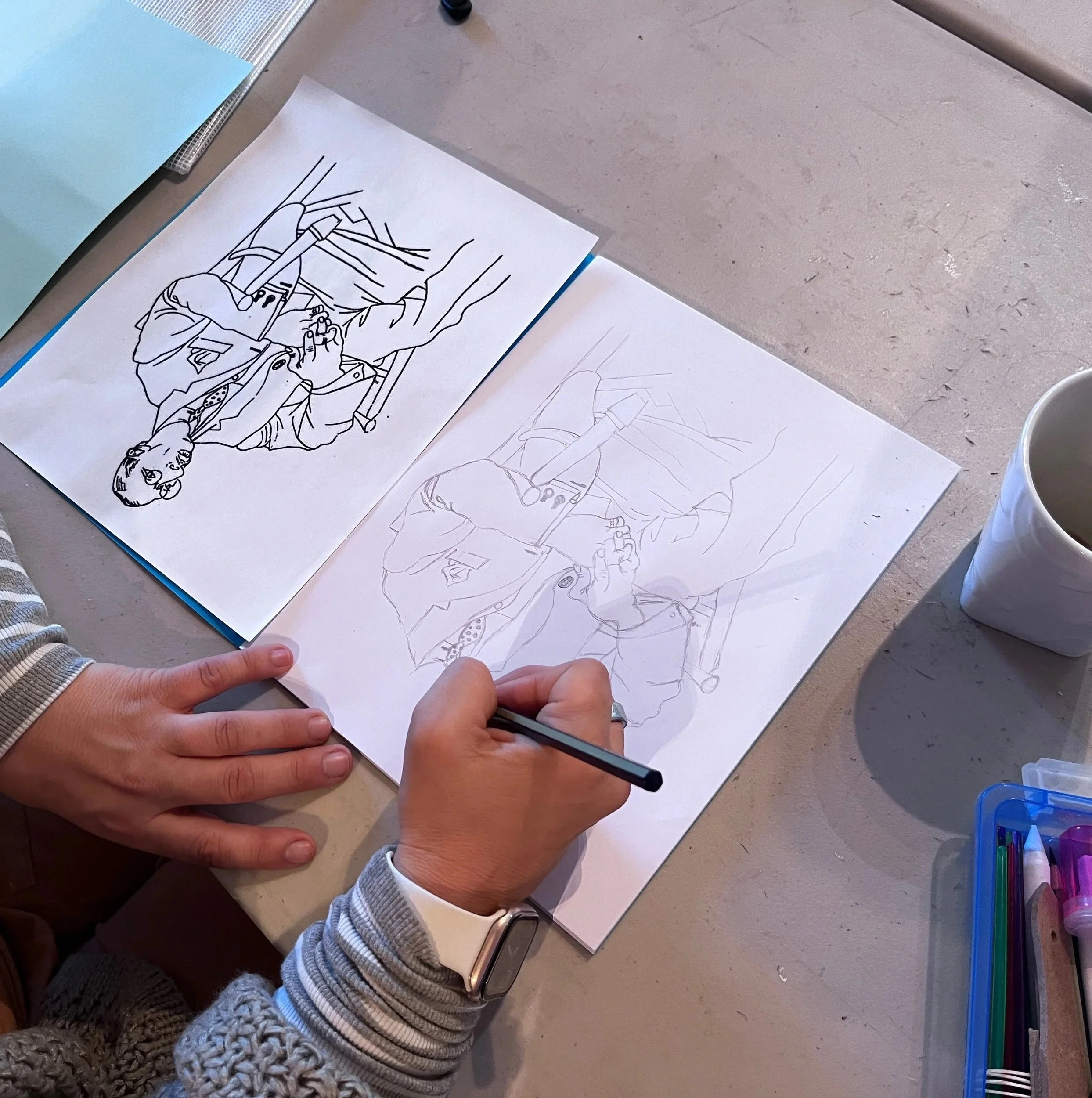 Upside Down drawing exercise