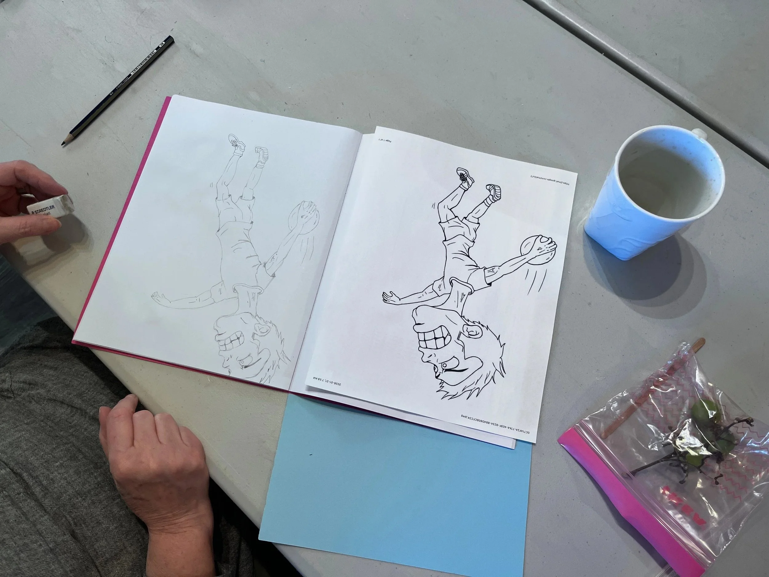 Upside Down drawing exercise