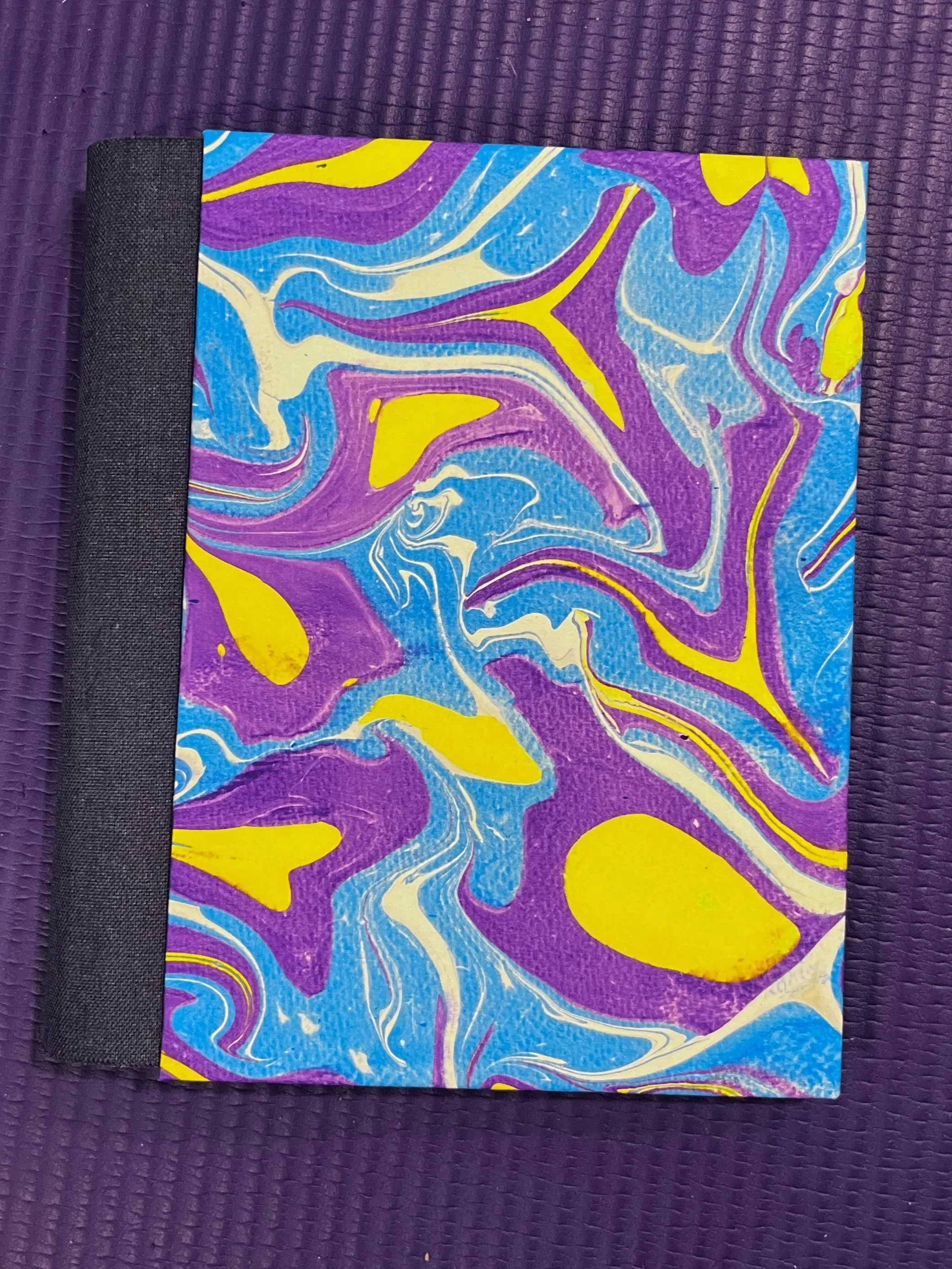 Art Your Heart Out: homemade sketchbook with marbled paper