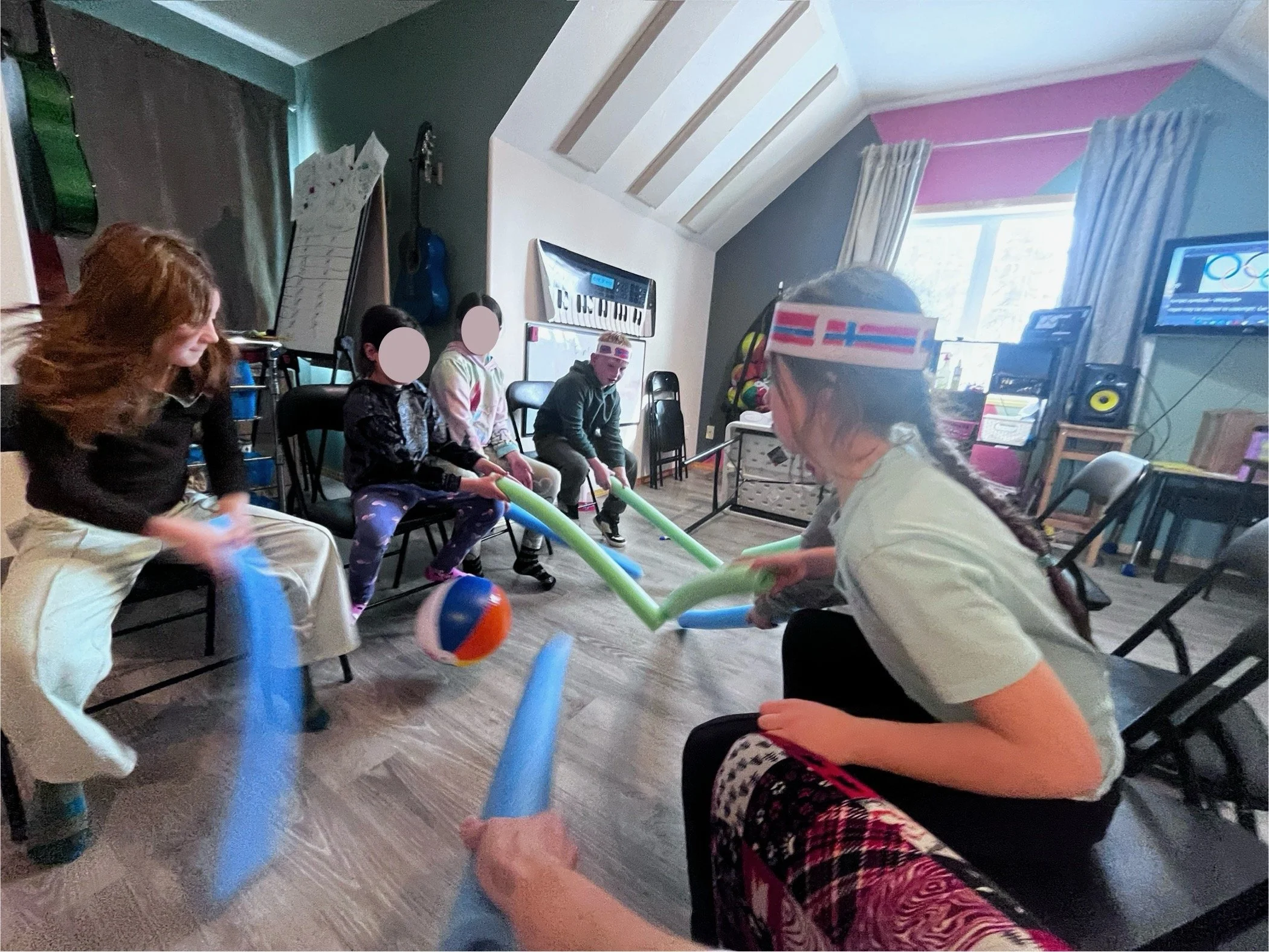 Winter Olympics: Pool Noodle Hockey