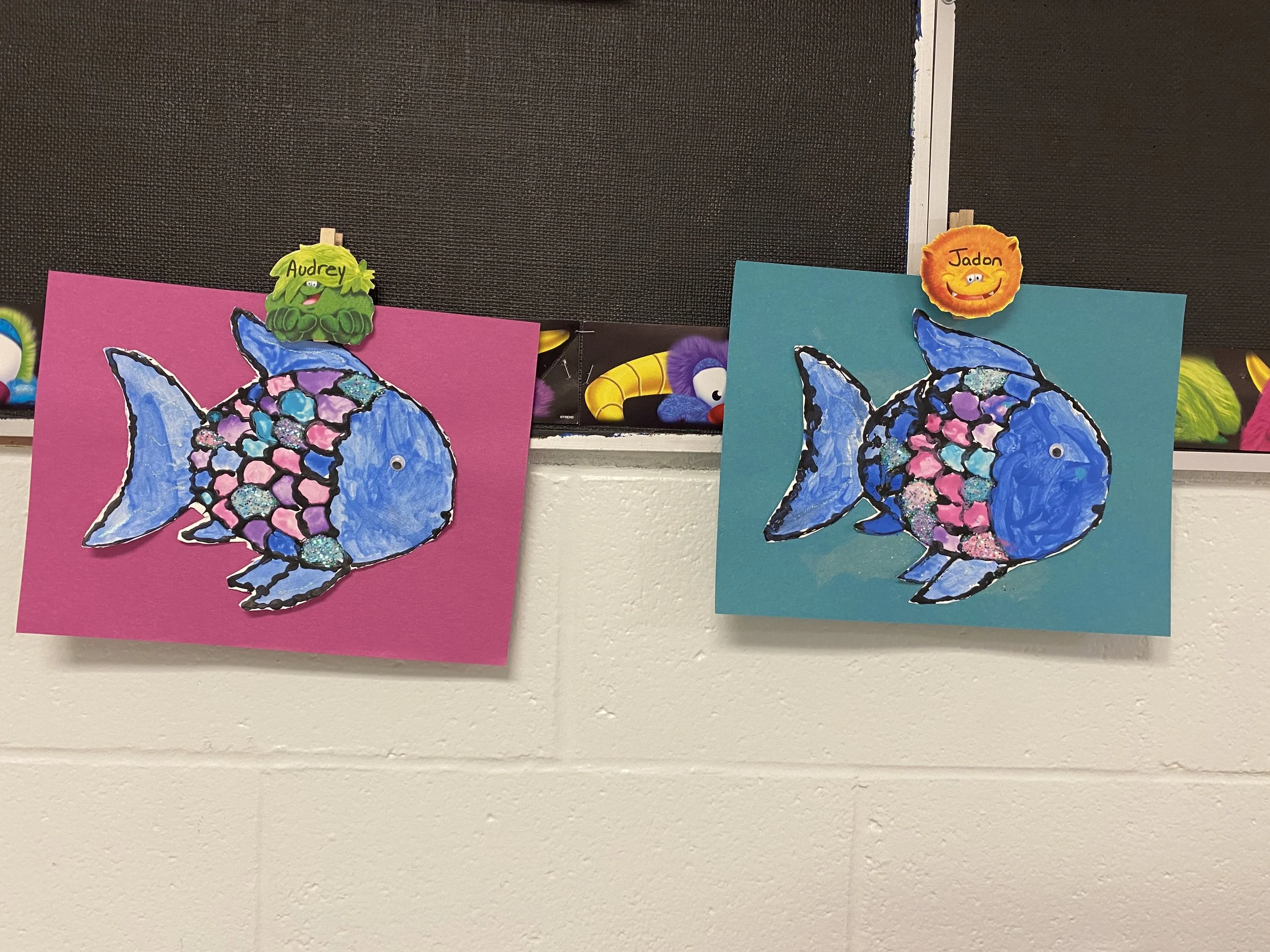 Kindergarten - Rainbow Fish Watercolour Painting 