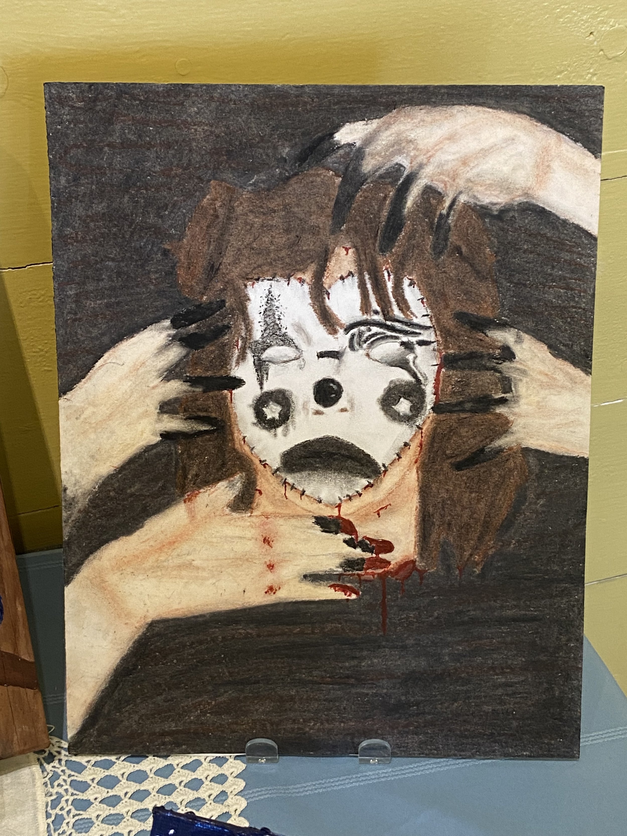 Abstract Oil Pastel using a Photo Source