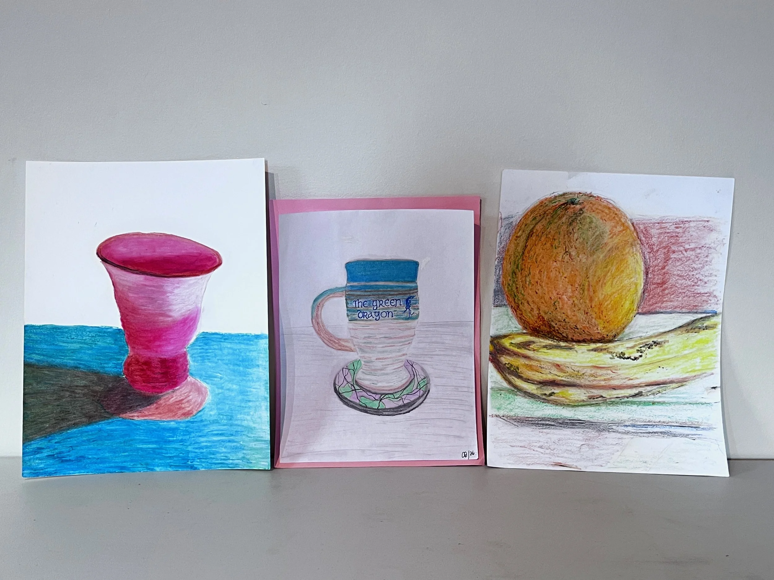 Study of Colours with Oil Pastels