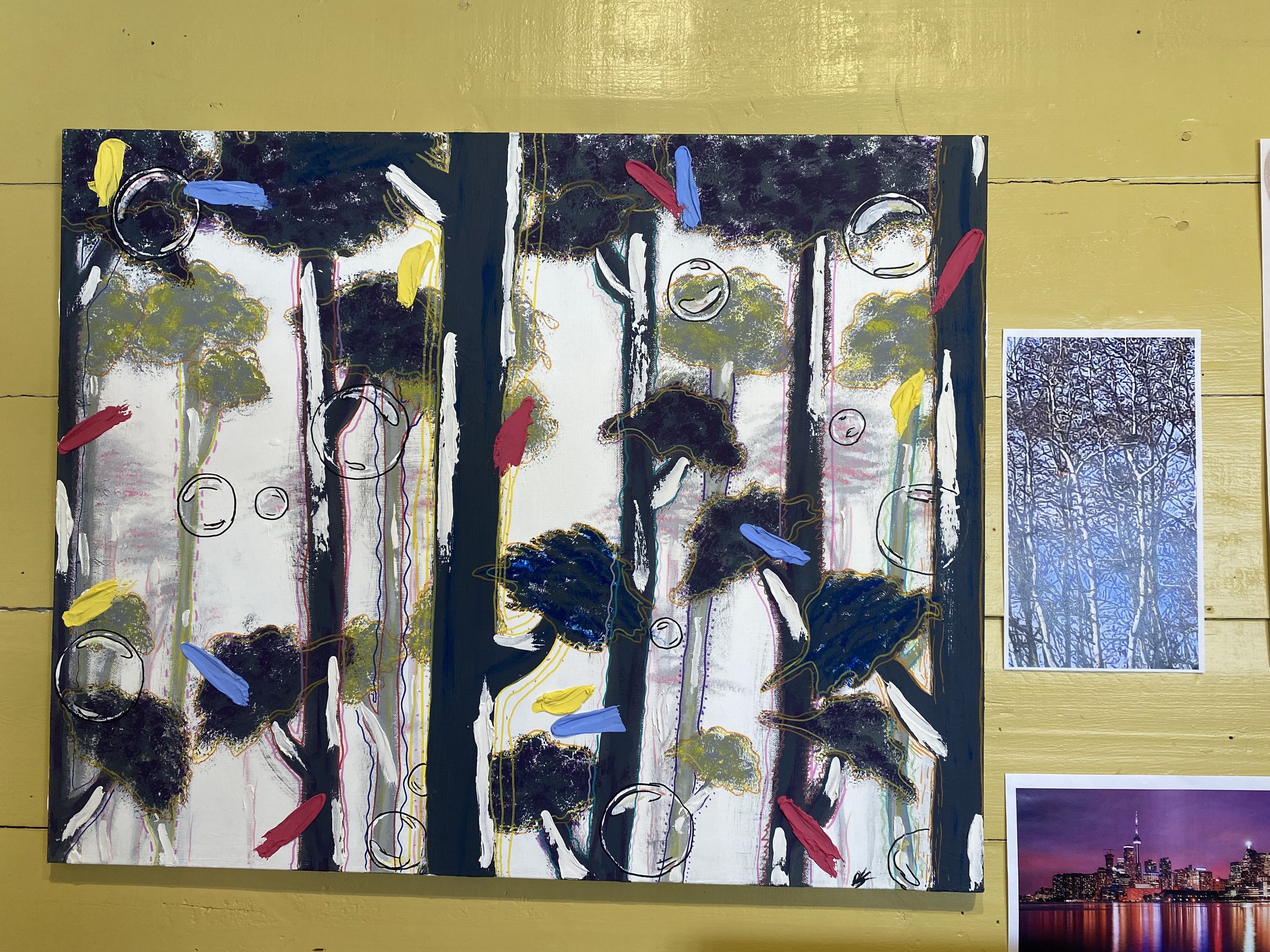 Abstract Painting using a Photo Source
