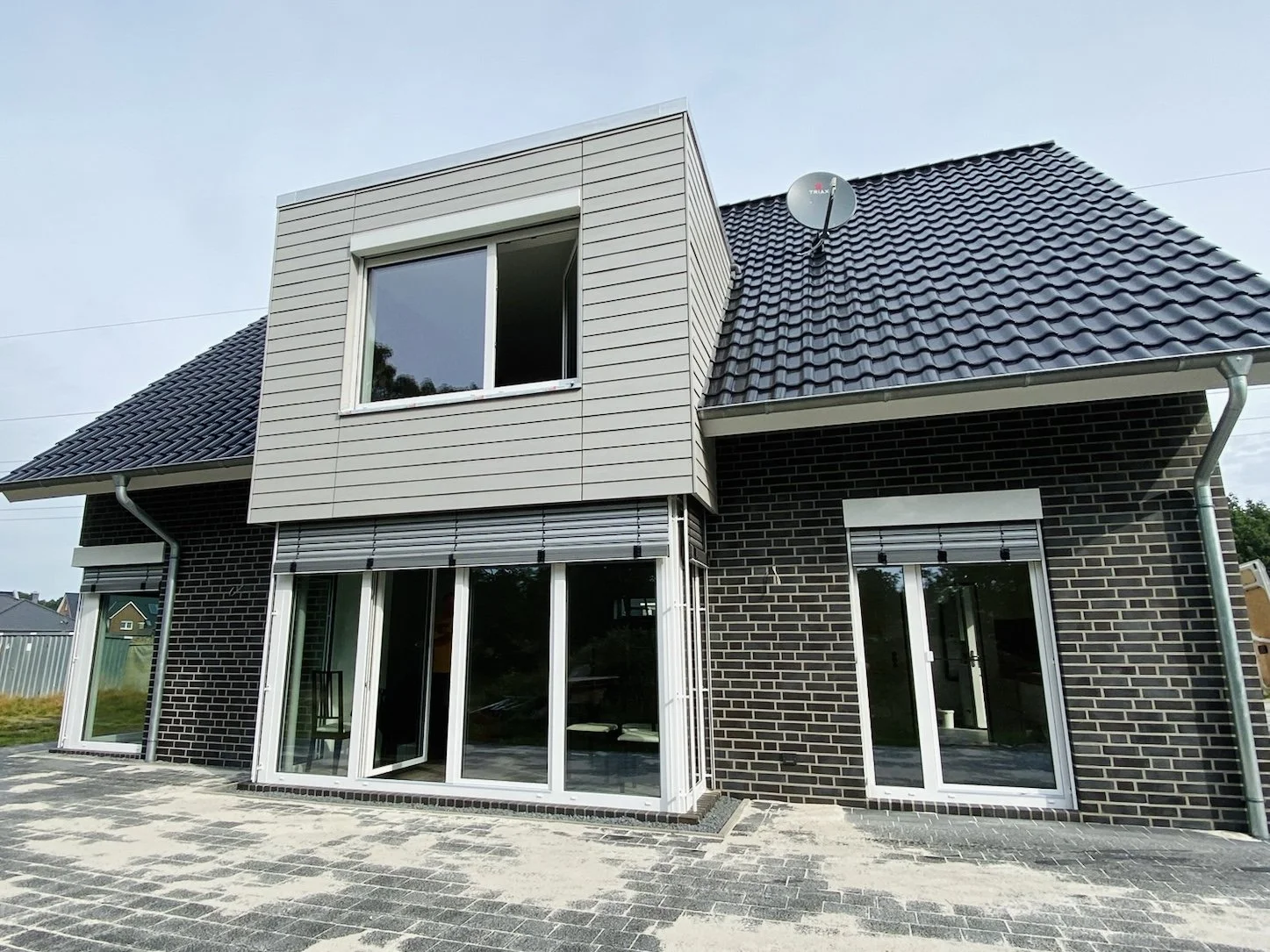 Neubau Fensterfassade