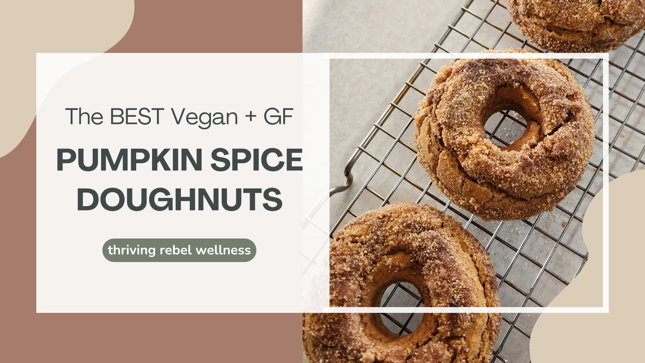 The BEST Vegan &amp; Gluten-Free Pumpkin Spice Doughnuts (One-Bowl, Kid-Approved!)