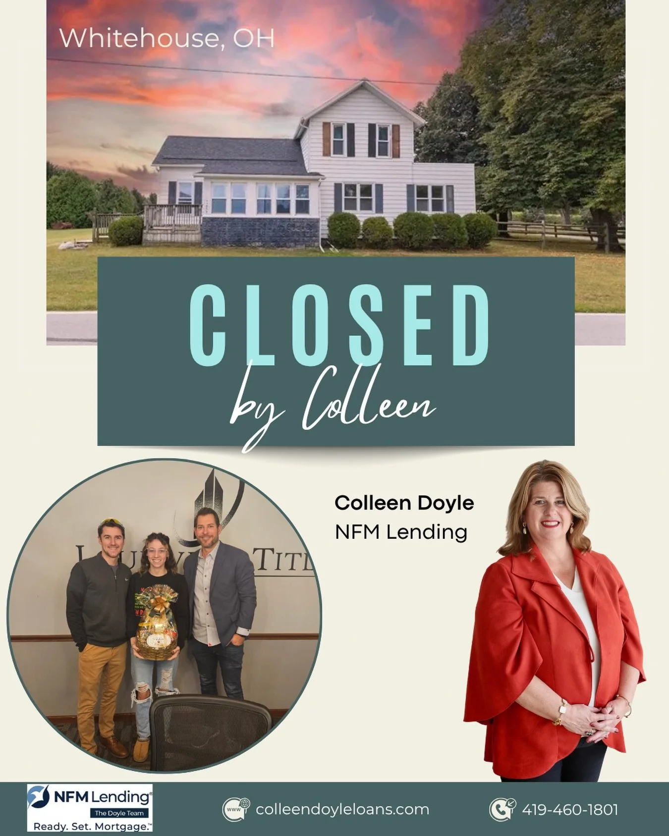 🗓️The best day of the week is closing day! We love working with our first-time homebuyers, and we secured a solid grant to help with their purchase!💰 Congratulations and welcome home!🏡🔑

#closedbycolleen #colleendoyleloans #mortgageloanspecialist