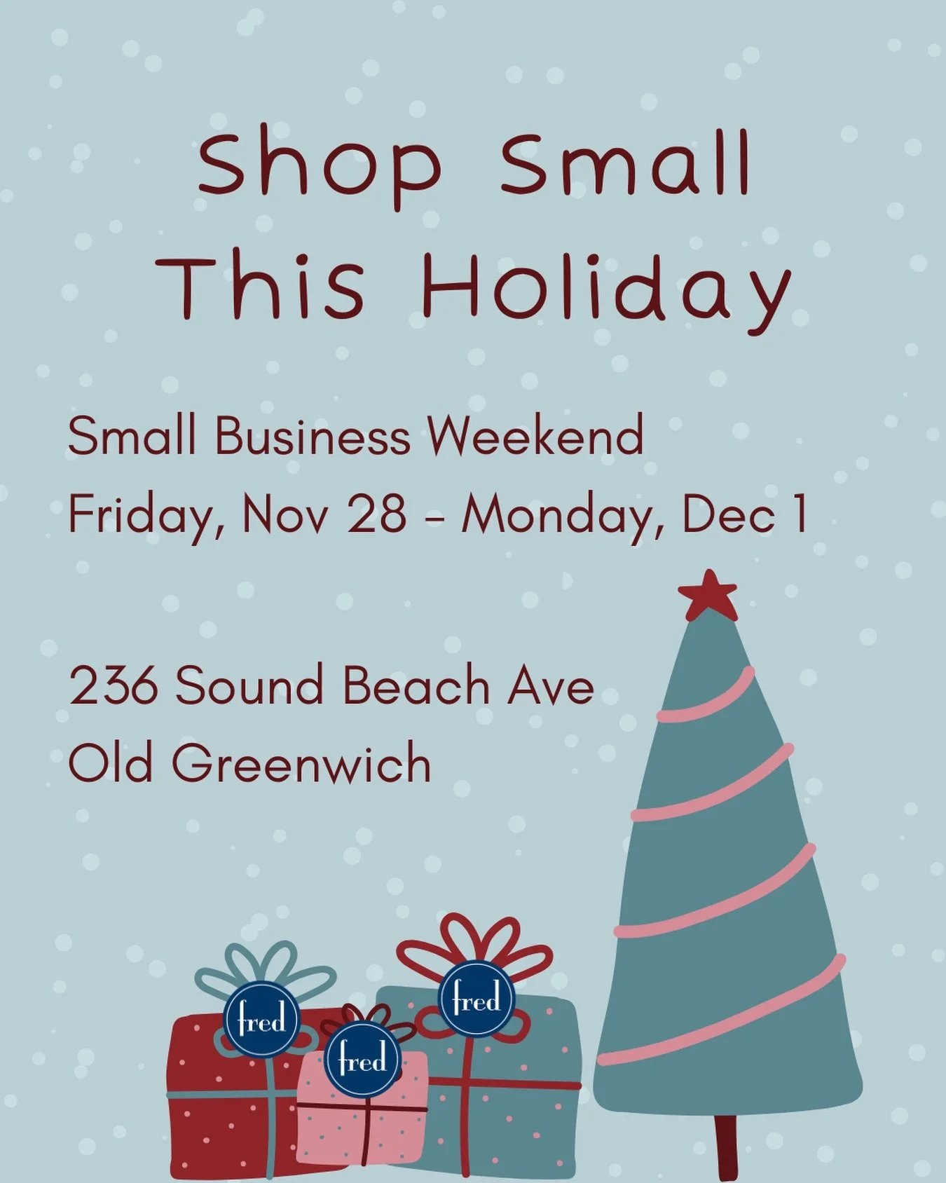 Who doesn&rsquo;t love a good surprise? This Small Business Weekend (Friday-Monday), pick your discount at checkout&mdash;anywhere from 10-25% off! And Fred Members, you&rsquo;ll receive an additional 10% off on top of your surprise discount. Refresh