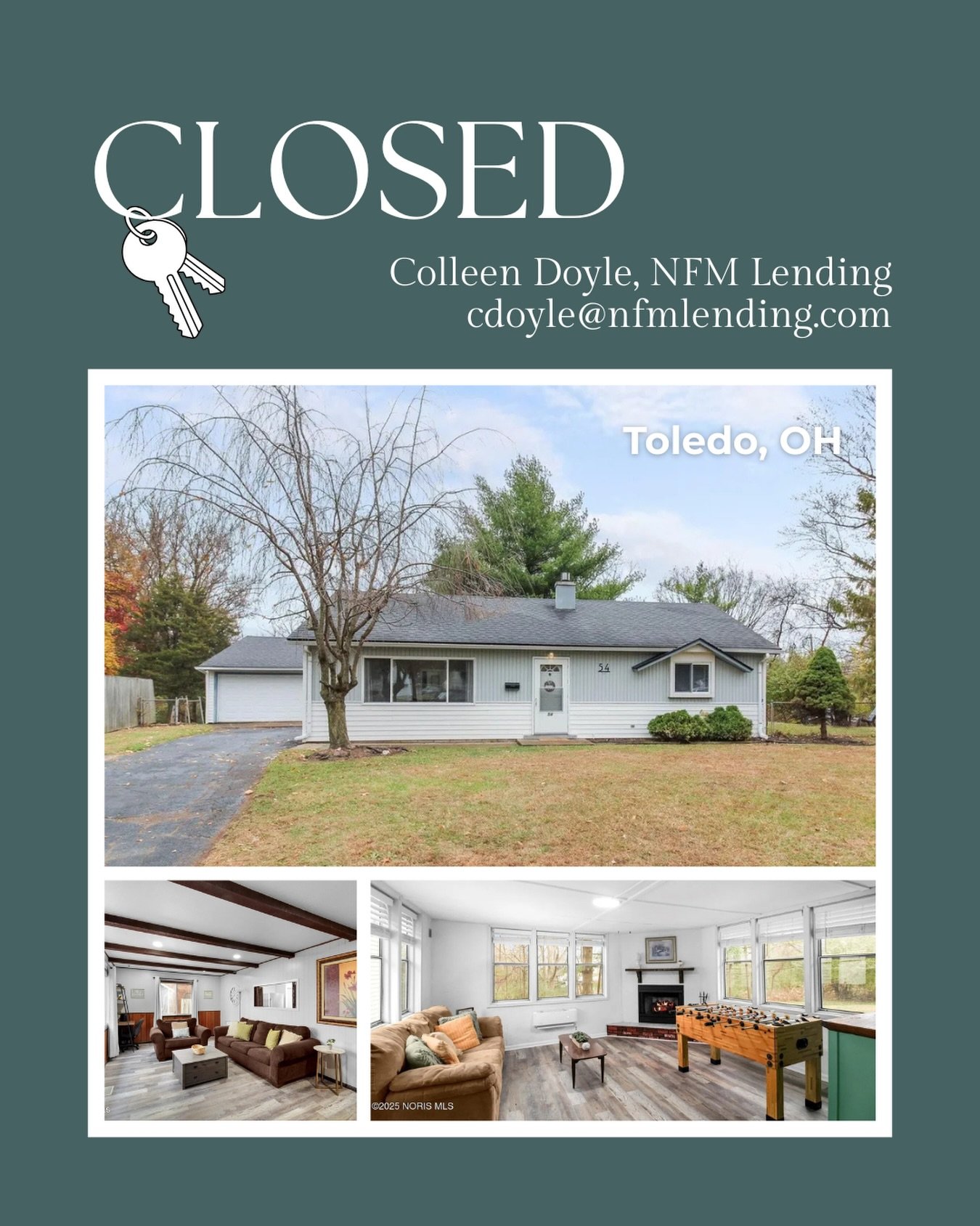 It&rsquo;s been a busy Christmas week for closings! We were happy to support this client in purchasing a new home after searching for more than a year &hellip; and get it done before Christmas!🎄 Welcome Home!🏡🔑

#closedbycolleen #colleendoyleloans