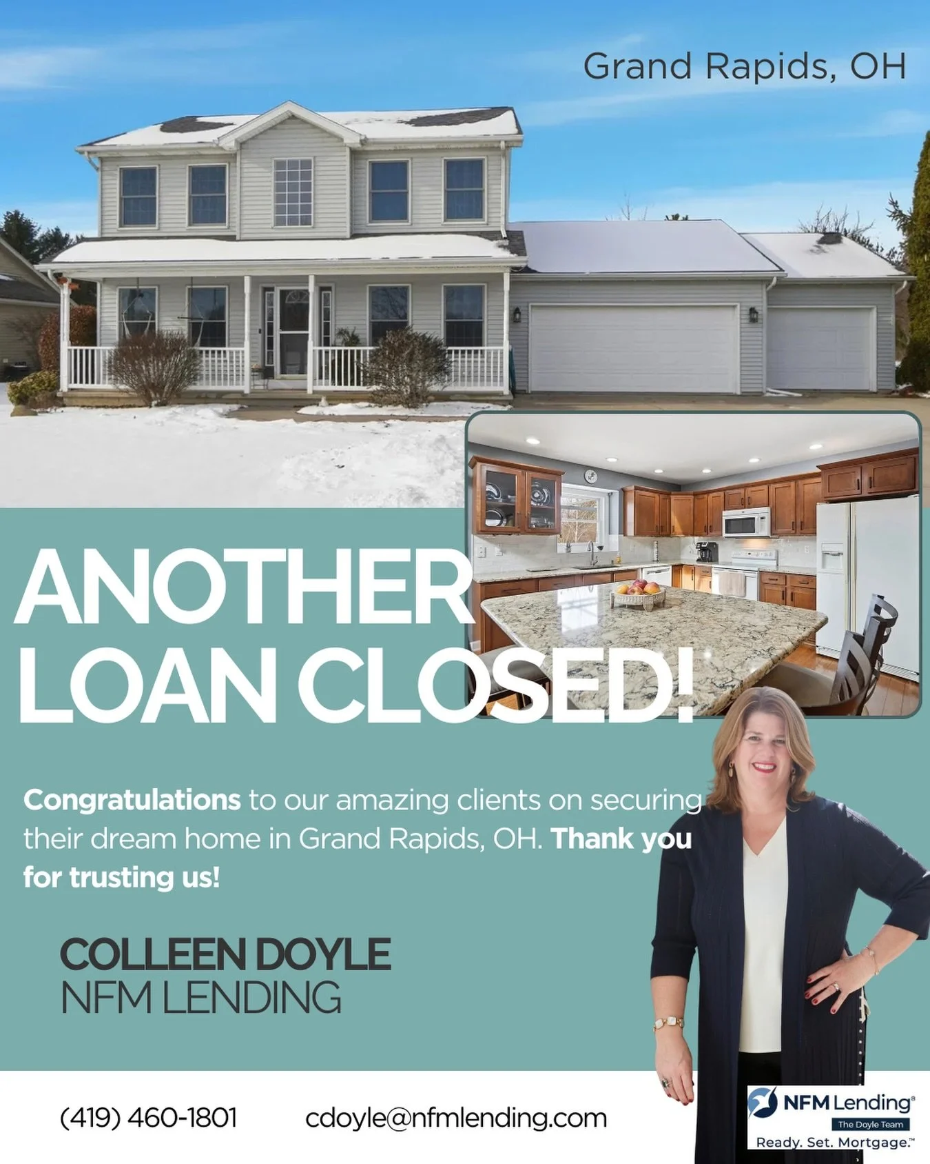 Upgrade! 🏡✨ 

Congratulations to this beautiful family on closing on their new home in Grand Rapids, OH &mdash; more space, more memories, and a whole lot to celebrate!

It was such a joy to help this family secure the financing to make their next c