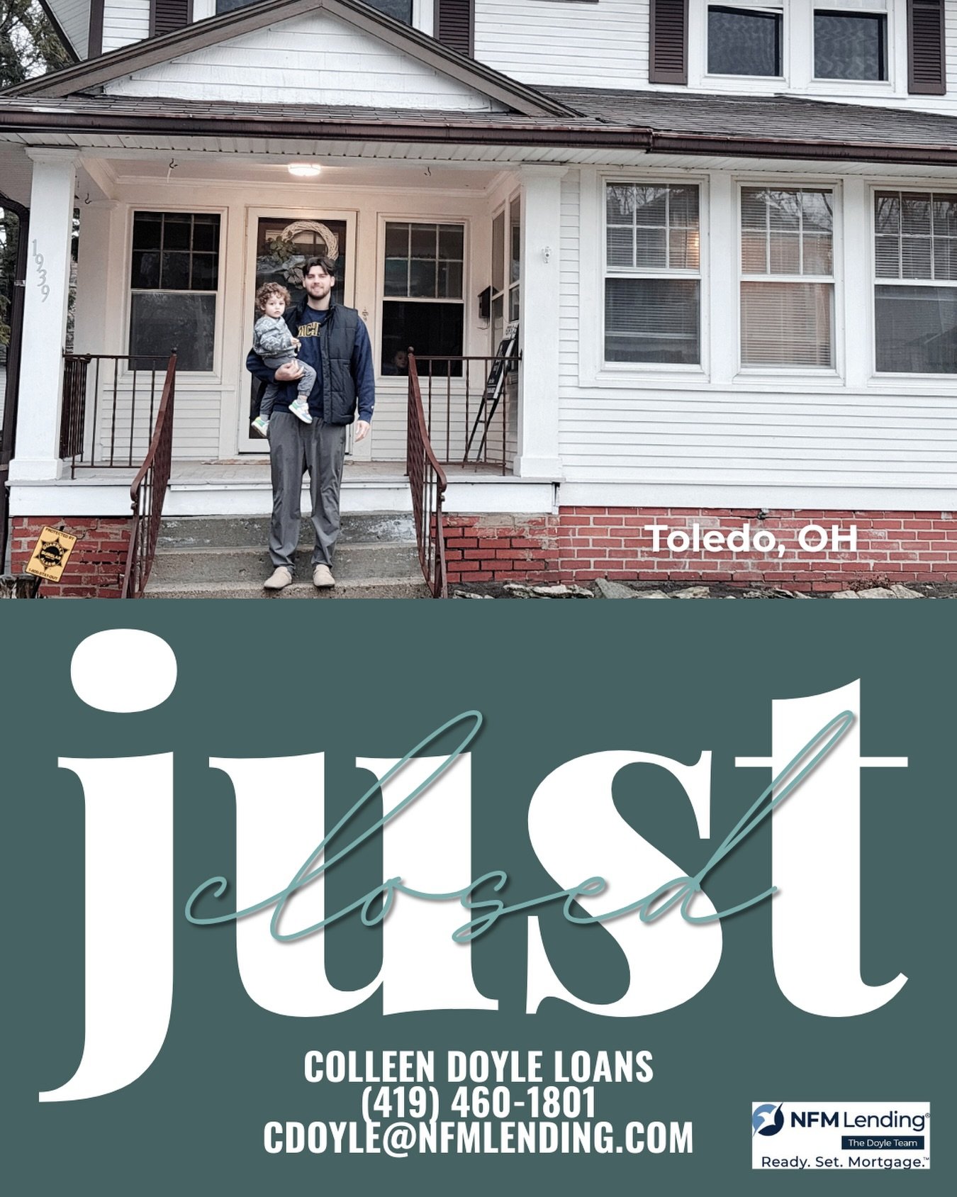 We are kicking off March with our favorite: first-time homebuyers! Congratulations to our client on this major milestone &mdash; welcome home!🏡🔑

#closedbycolleen #colleendoyleloans #mortgageloanspecialist #toledorealestate #happyhomebuyers