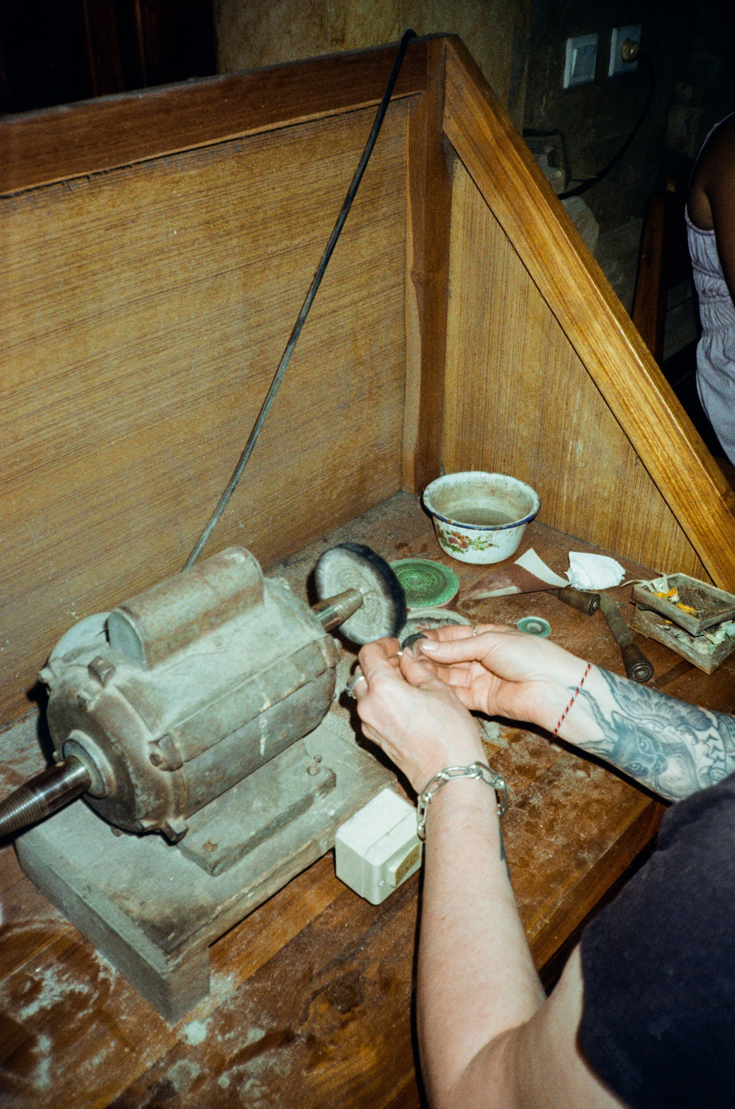 Silversmithing at the studio.jpg
