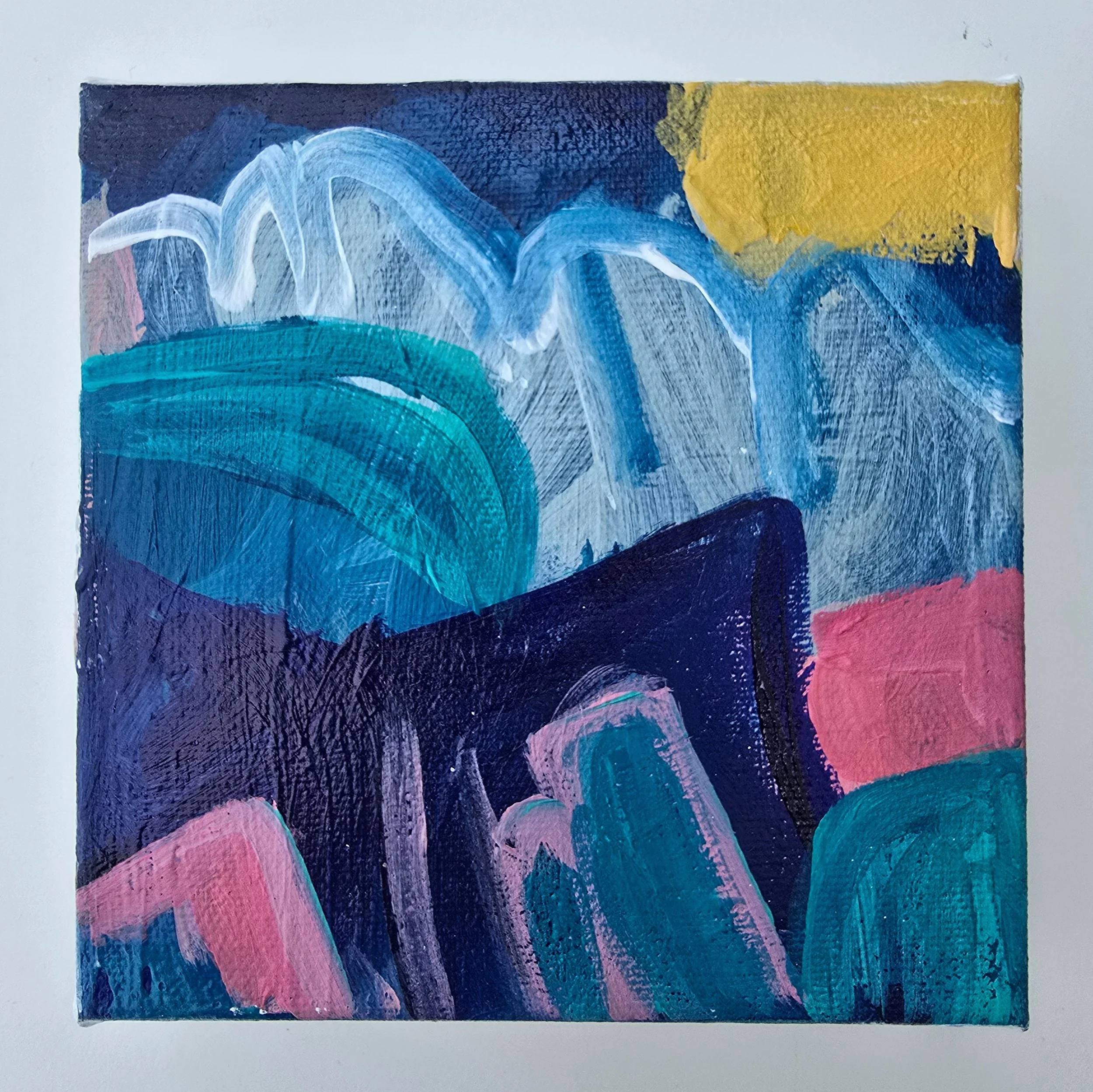Canyon | Acrylic on stretched canvas | 6" x 6" x 1.5" | $100 (CDN)