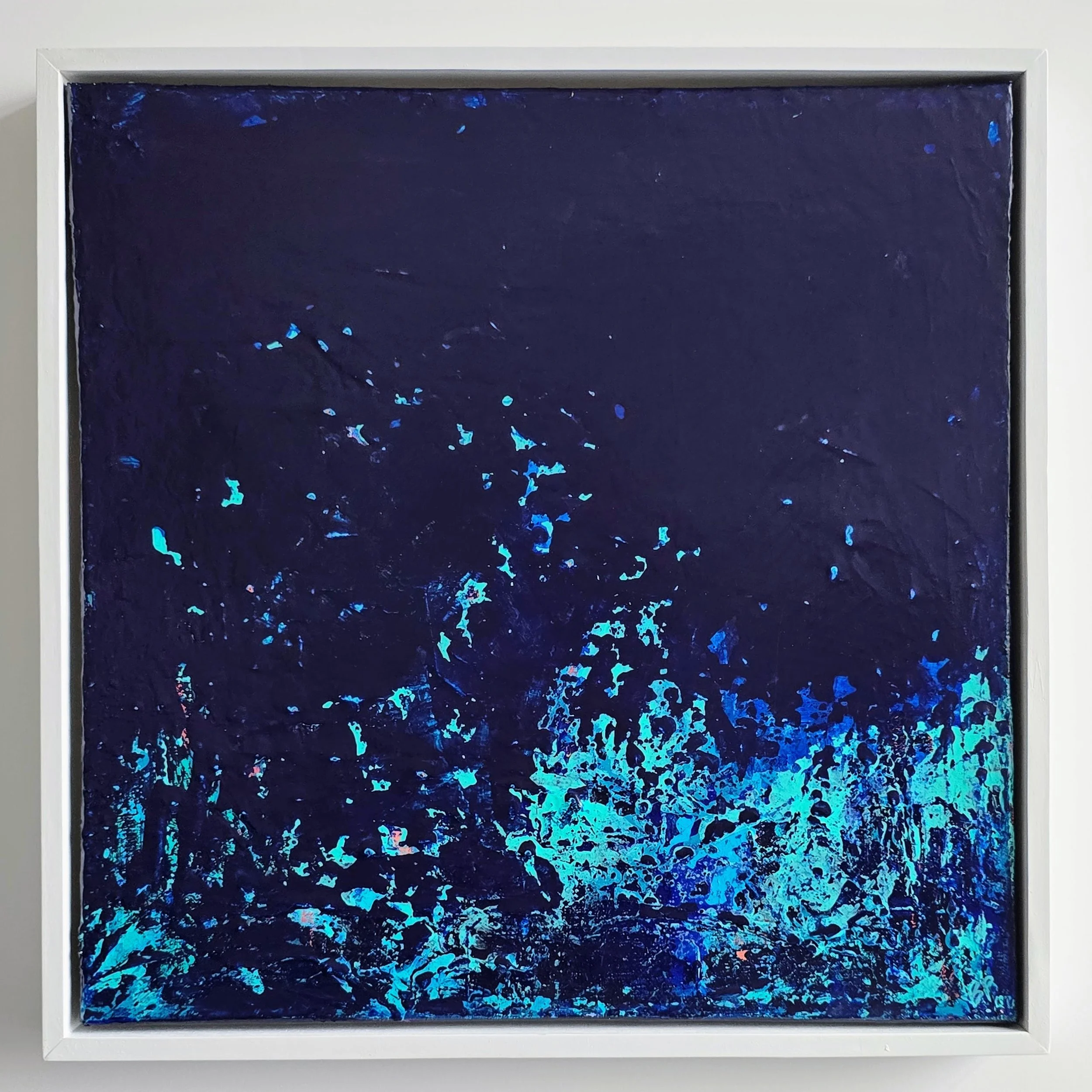 Low Country I | Acrylic on stretched canvas | Solid wood frame with white painted finish | 19" x 19" x 2" | $375 (CDN)