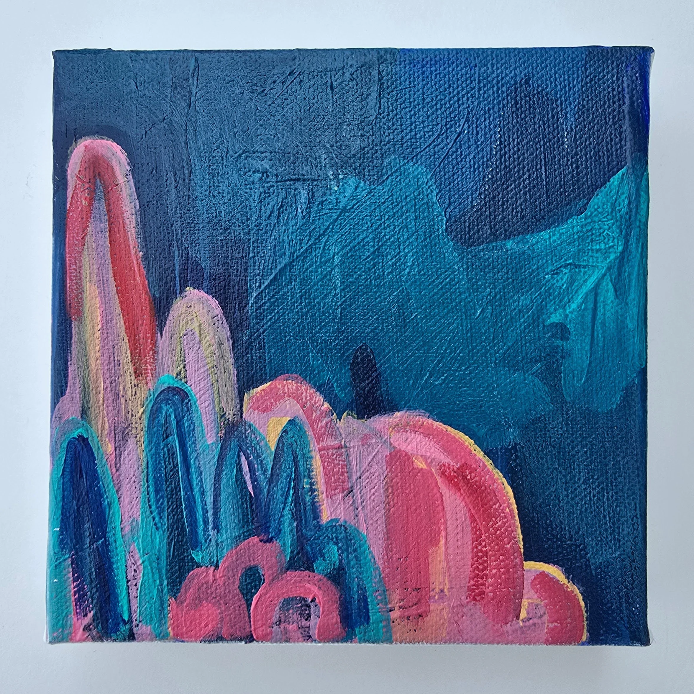 Arches | Acrylic on stretched canvas | 6" x 6" x 1.5" | $100 (CDN)