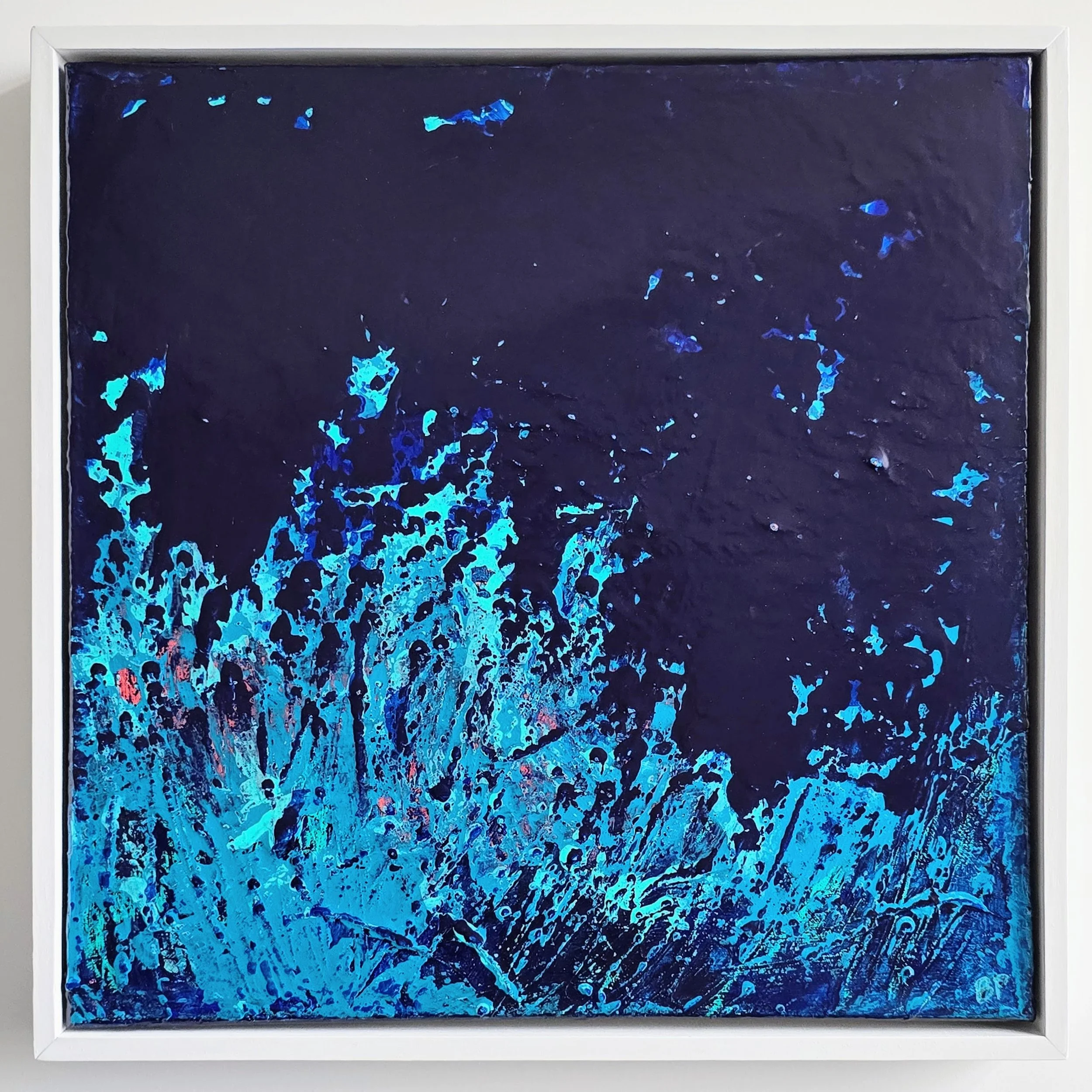 Low Country II | Acrylic on stretched canvas | Solid wood frame with white painted finish | 19" x 19" x 2" | $375 (CDN)