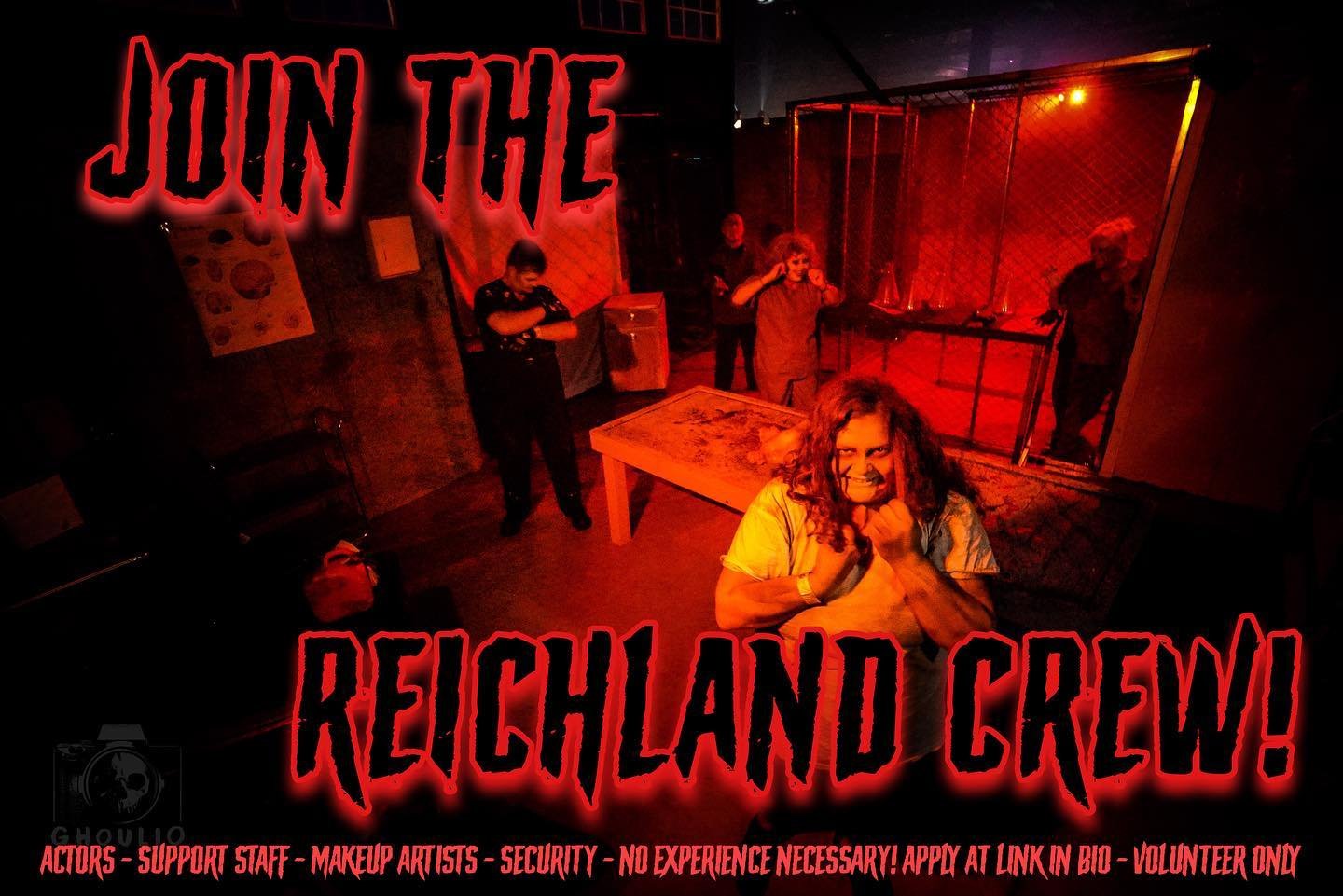 The time has come&hellip; If you have ever wanted to join the Reichland Crew, now is your chance! We are accepting volunteers in different areas including Actors, support staff, security and more! No acting experience is necessary, we will train you 