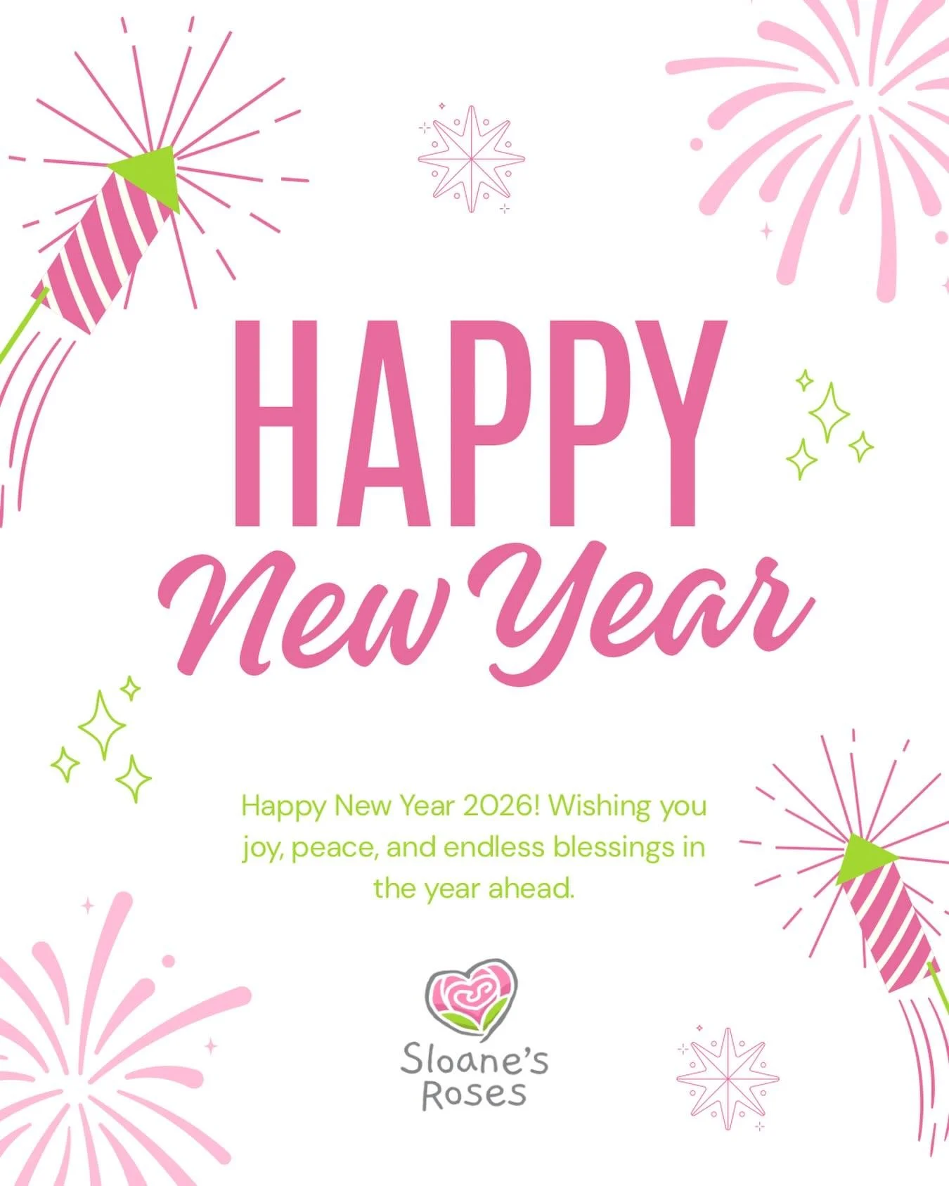 Happy New Year 🩷🥂💚