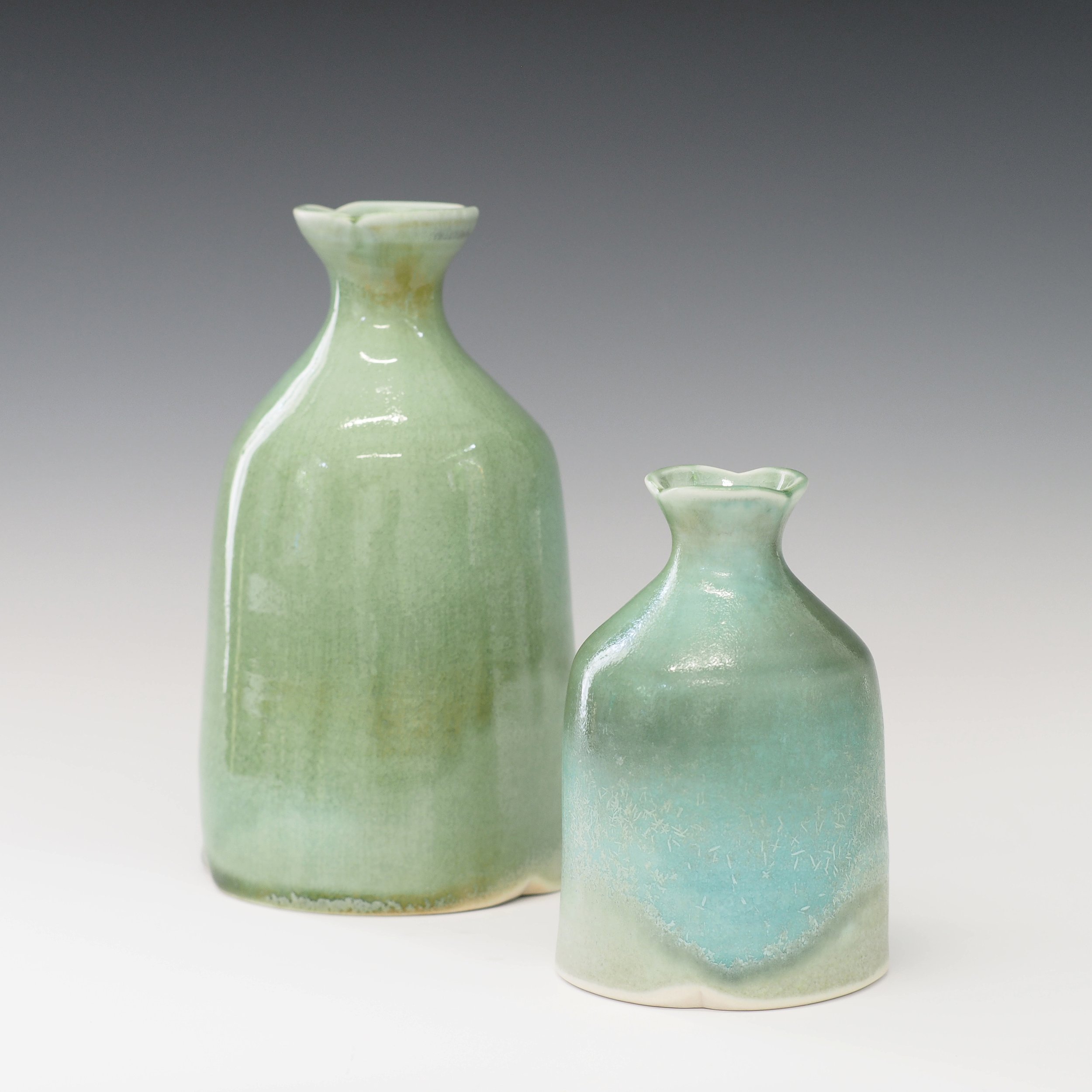 Porcelain Fluted Vase- Short