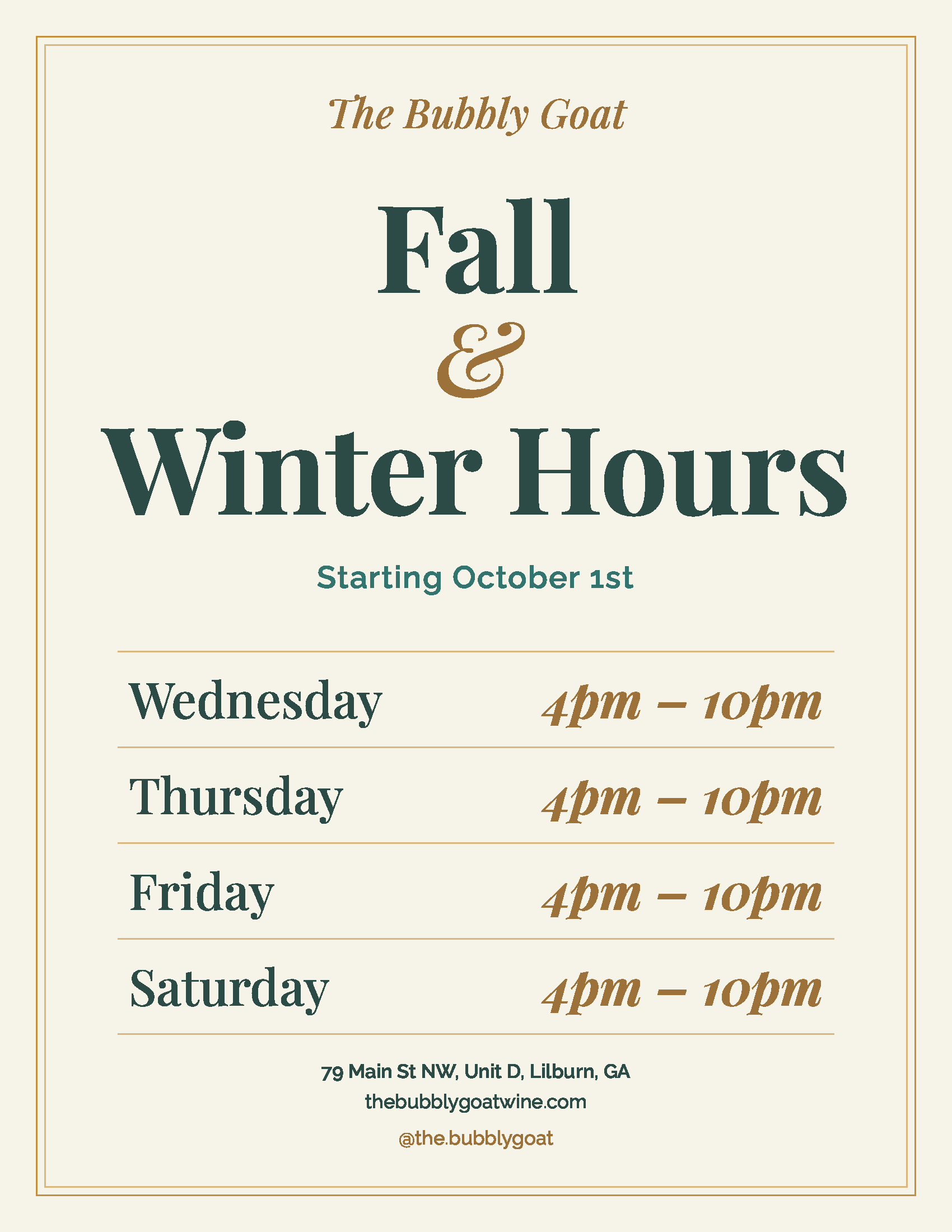 The Bubbly Goat – Fall & Winter Hours.png
