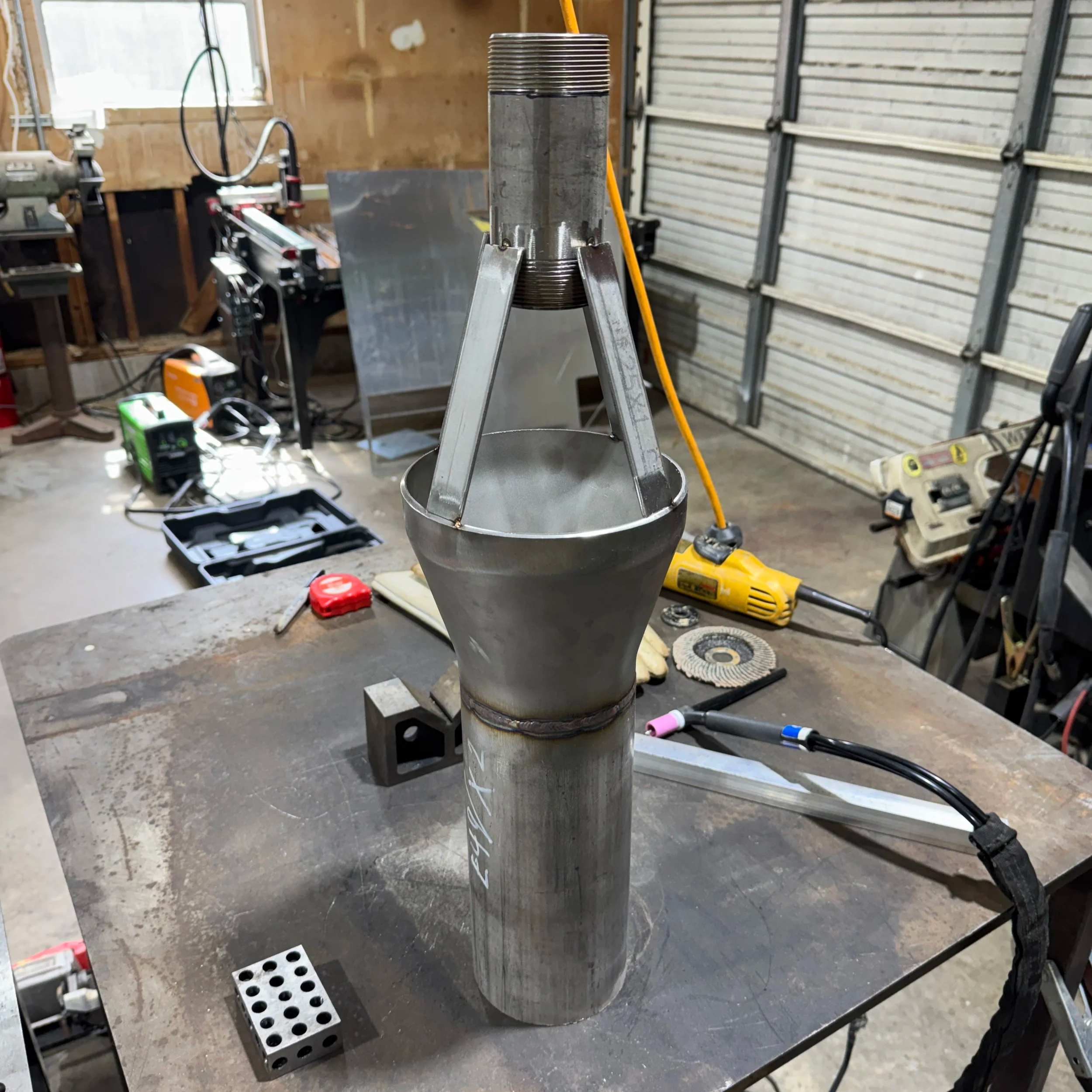 Stainless steel fabrication and welding repair project completed by McCarty Fabrication serving food trucks, concession trailers, and mobile kitchens in Southern Kentucky.