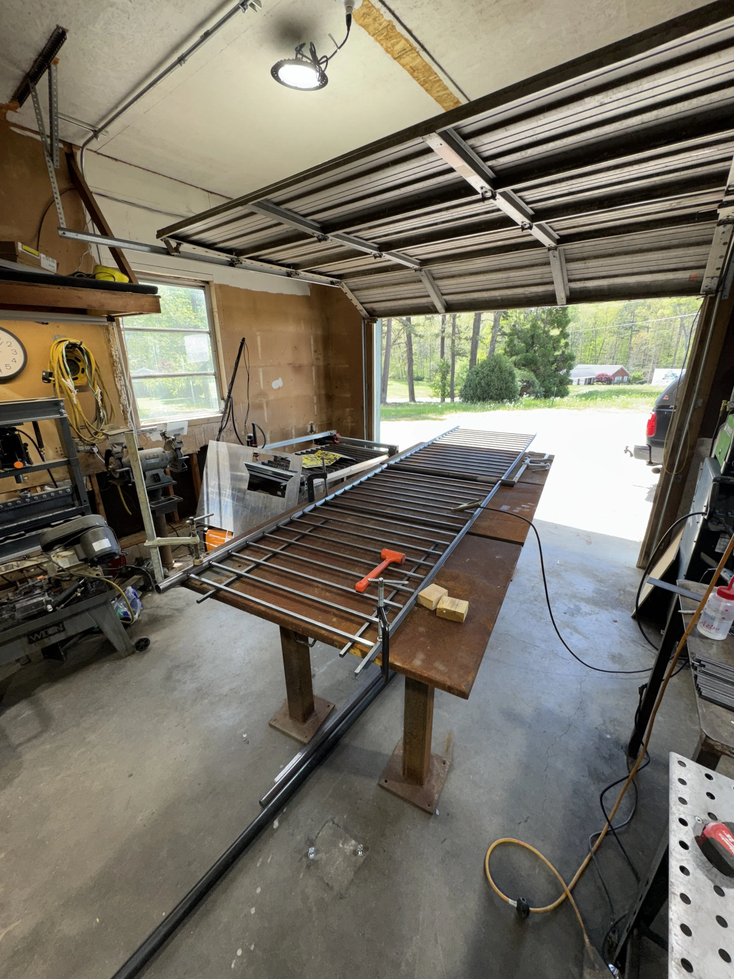 ADA compliant steel handrail installation at senior living facility in Richmond Kentucky