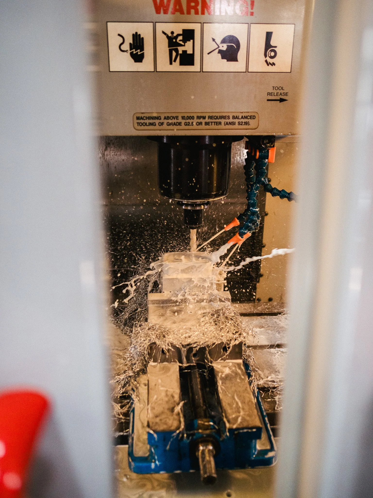 Machined aluminum component for manufacturing project – McCarty Fabrication Louisville KY