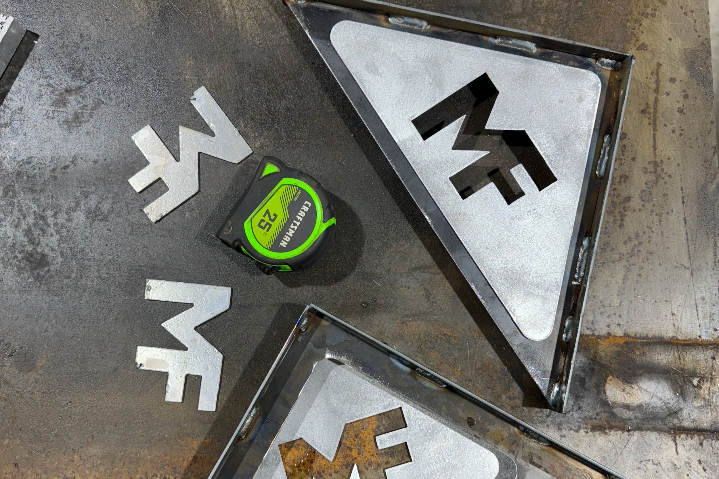 aluminum boat transom welding and reinforcement at McCarty Fabrication shop