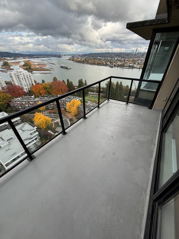 Clean balcony after Balcoscrub deep clean