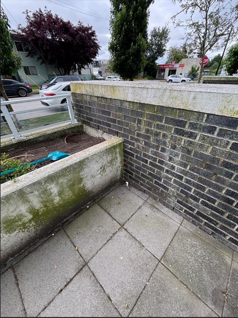 Dirty balcony prior to BalcoScrub's balcony deep cleaning