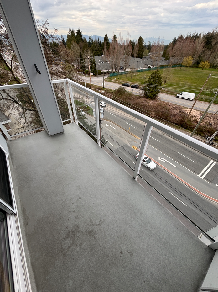 Post-clean results from a BalcoScrub balcony deep clean.